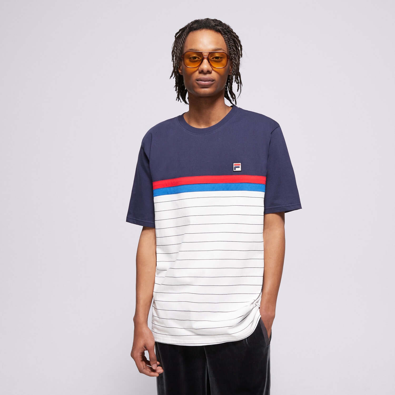 Herren T-Shirt FILA T-SHIRT CUT AND SEW WITH BB1 STRIPE SS25MH016410 Multicolor