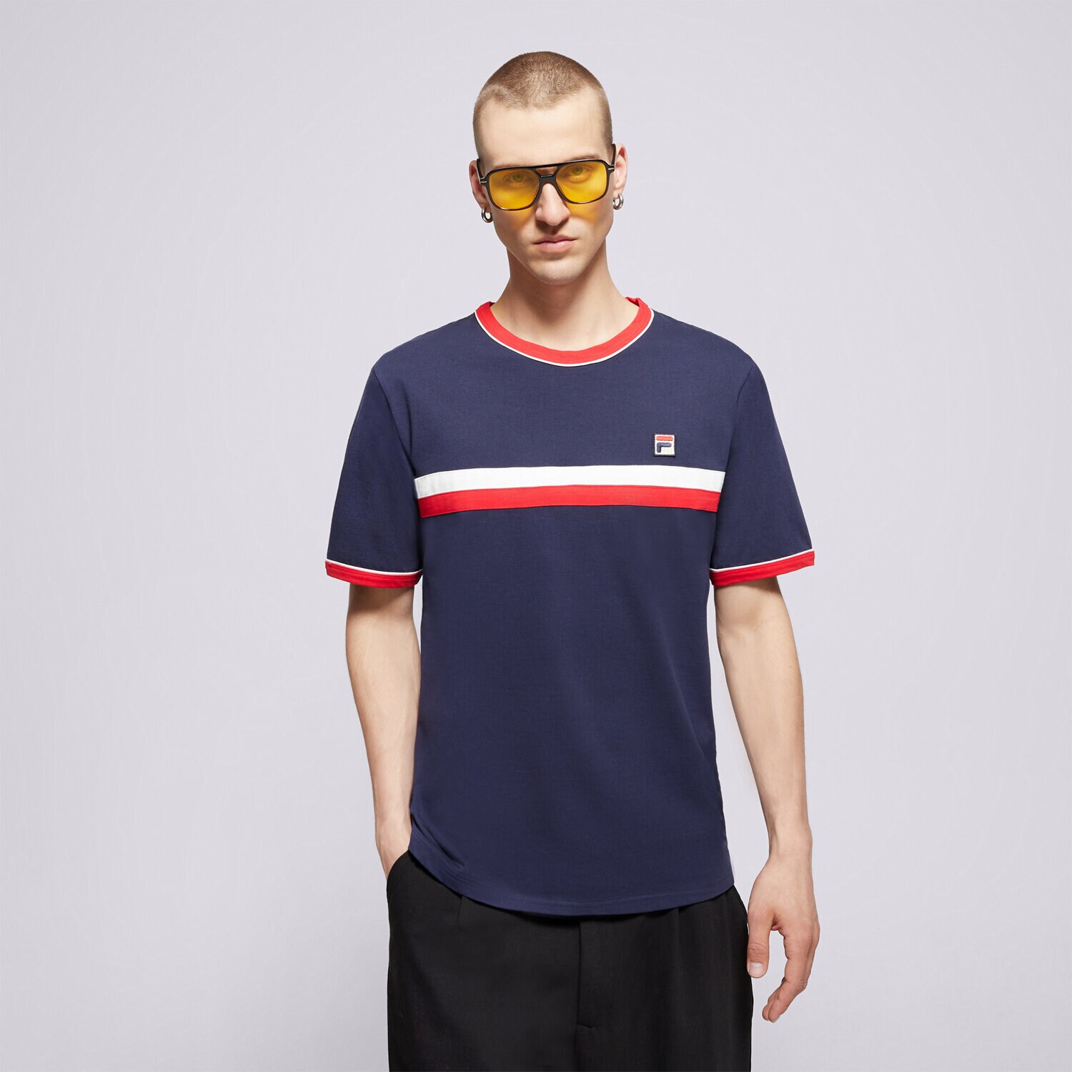 Herren T-Shirt FILA T-SHIRT CUT AND SEW TEE LM181K91410 Dunkelblau