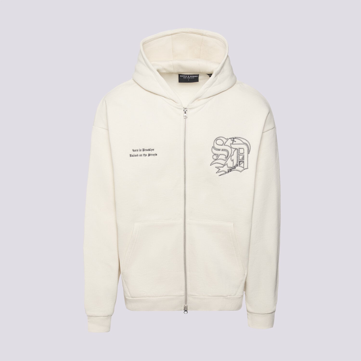 Herren SUPPLY & DEMAND SWEATSHIRT MIT REIßVERSCHLUSS   Z KAPTUREM L SUPTM17229360 Beige