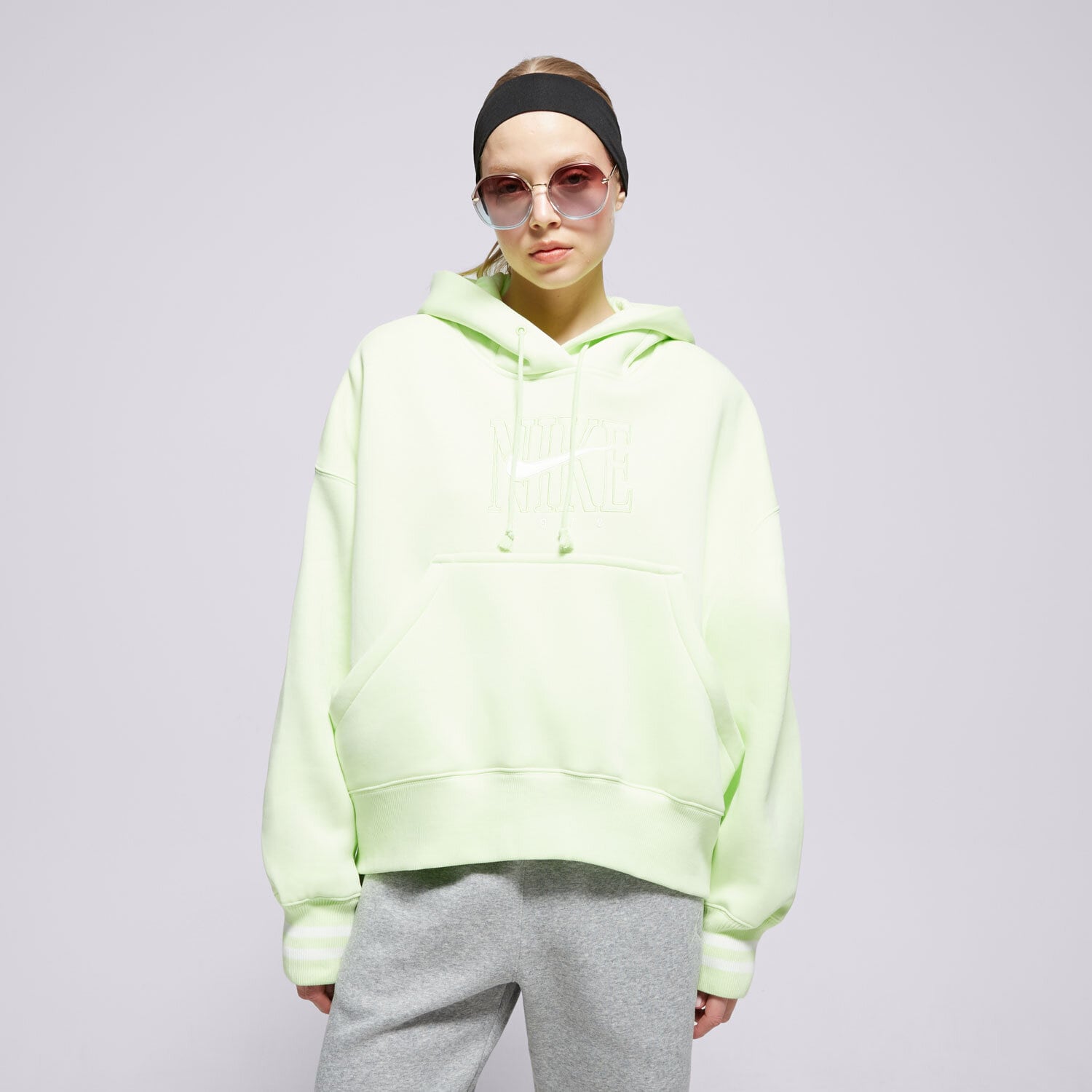 Damen NIKE HOODIE W NSW PHNX FLC OOS GX PO HDY IB1984-360 Grün