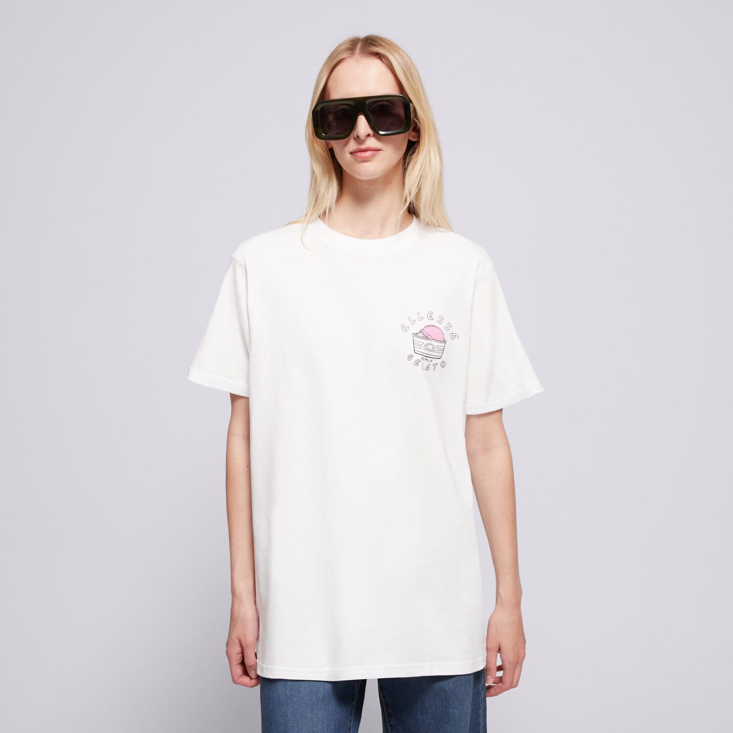 Damen T-Shirt ELLESSE T-SHIRT LA STREGA TEE WHT SGZ21999908 Weiß