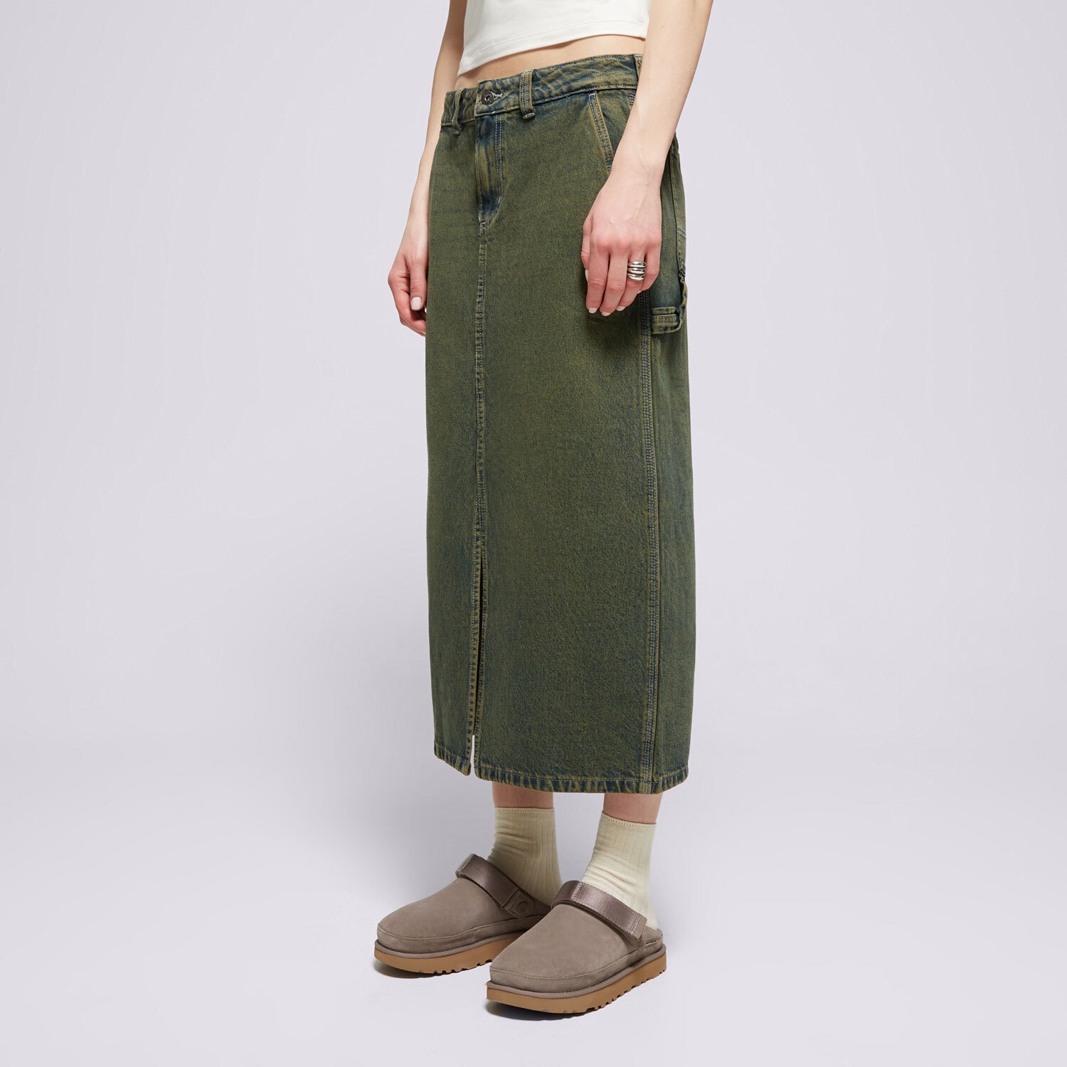 Damen Rock DICKIES ROCK LONG DENIM CARPENTER SKIRT W DK0A866SK571 Grün