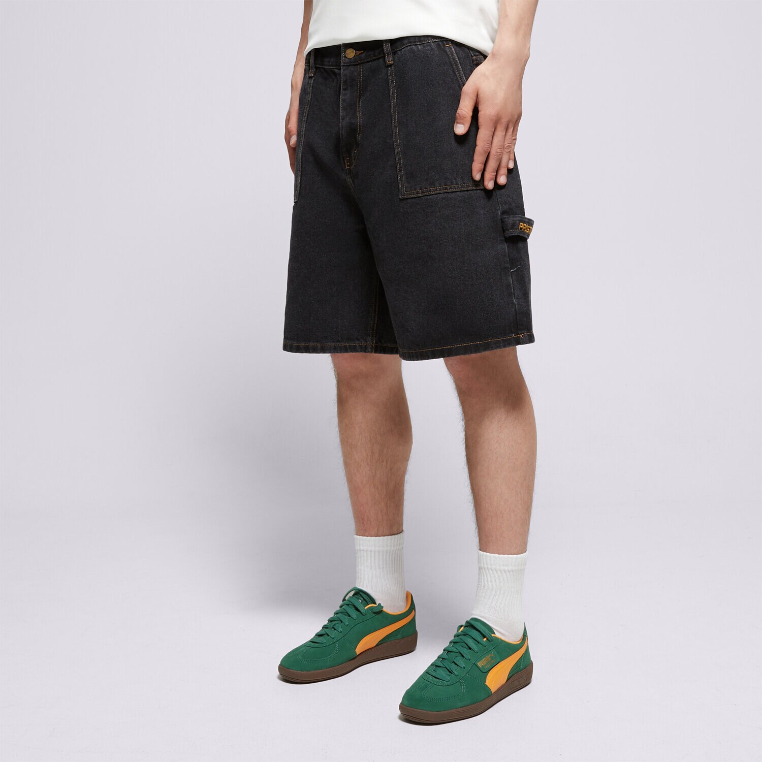 Herren Shorts PROSTO SHORTS JEANS SHORTS BAGGY ZAXX KL251MPAN7022 Schwarz