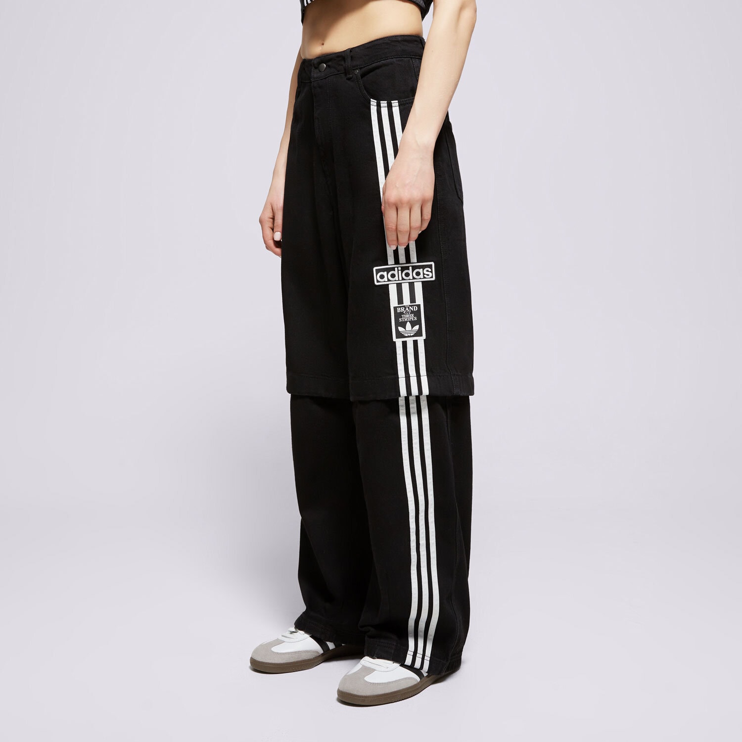 Damen Hosen ADIDAS HOSE DENIM PANT JD0082 Schwarz