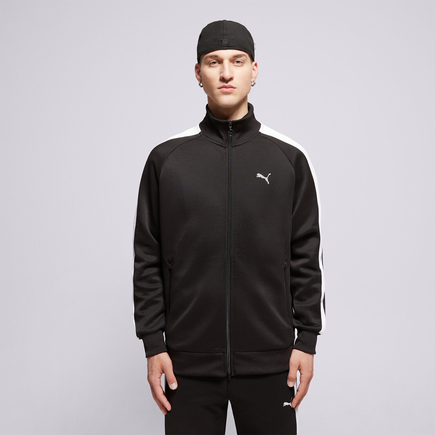 Herren PUMA SWEATSHIRT MIT REIßVERSCHLUSS   T7 ALWAYS ON TRACK JACK 629587 01 Schwarz