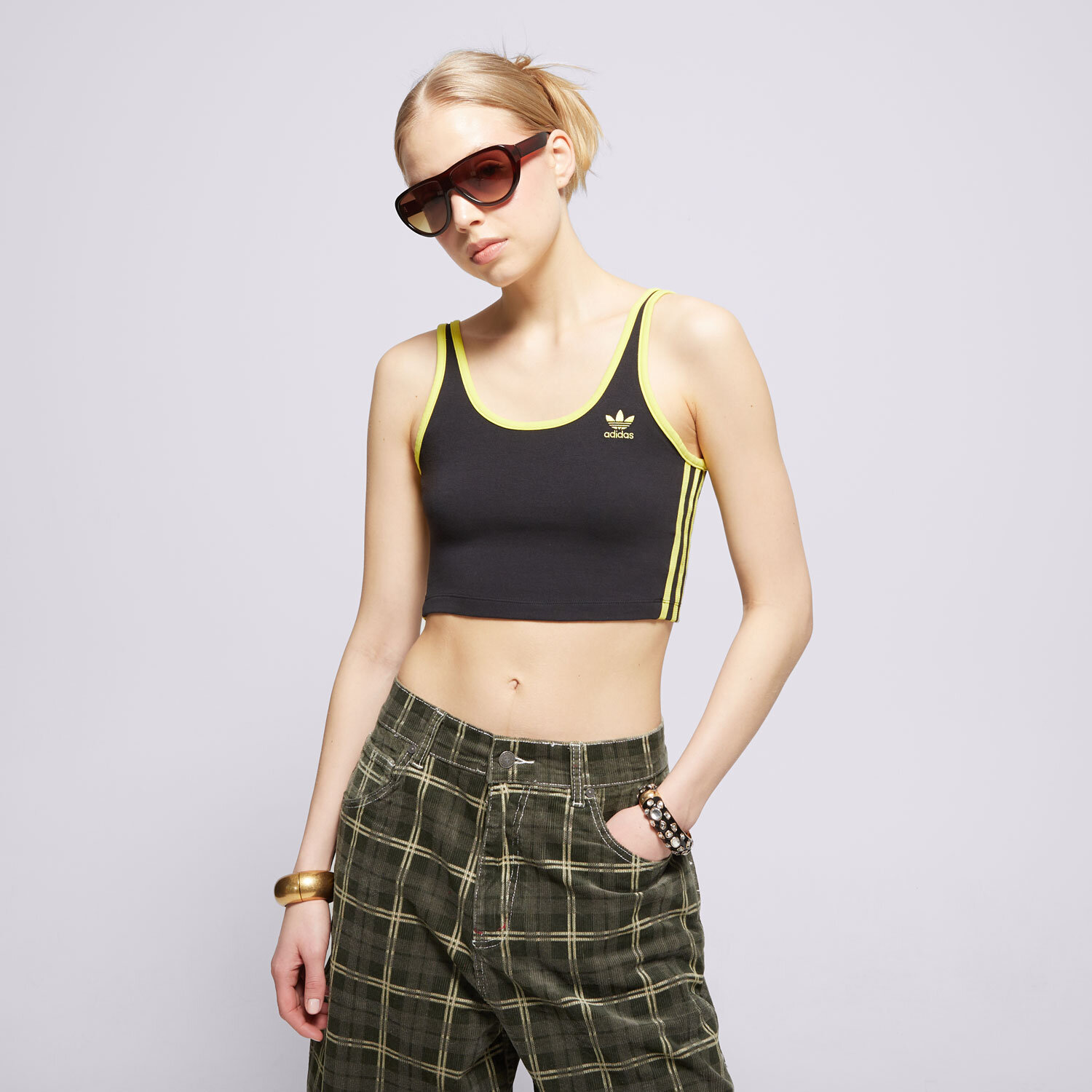 Damen T-Shirt ADIDAS TOP 3S BRA TOP JP2292 Schwarz