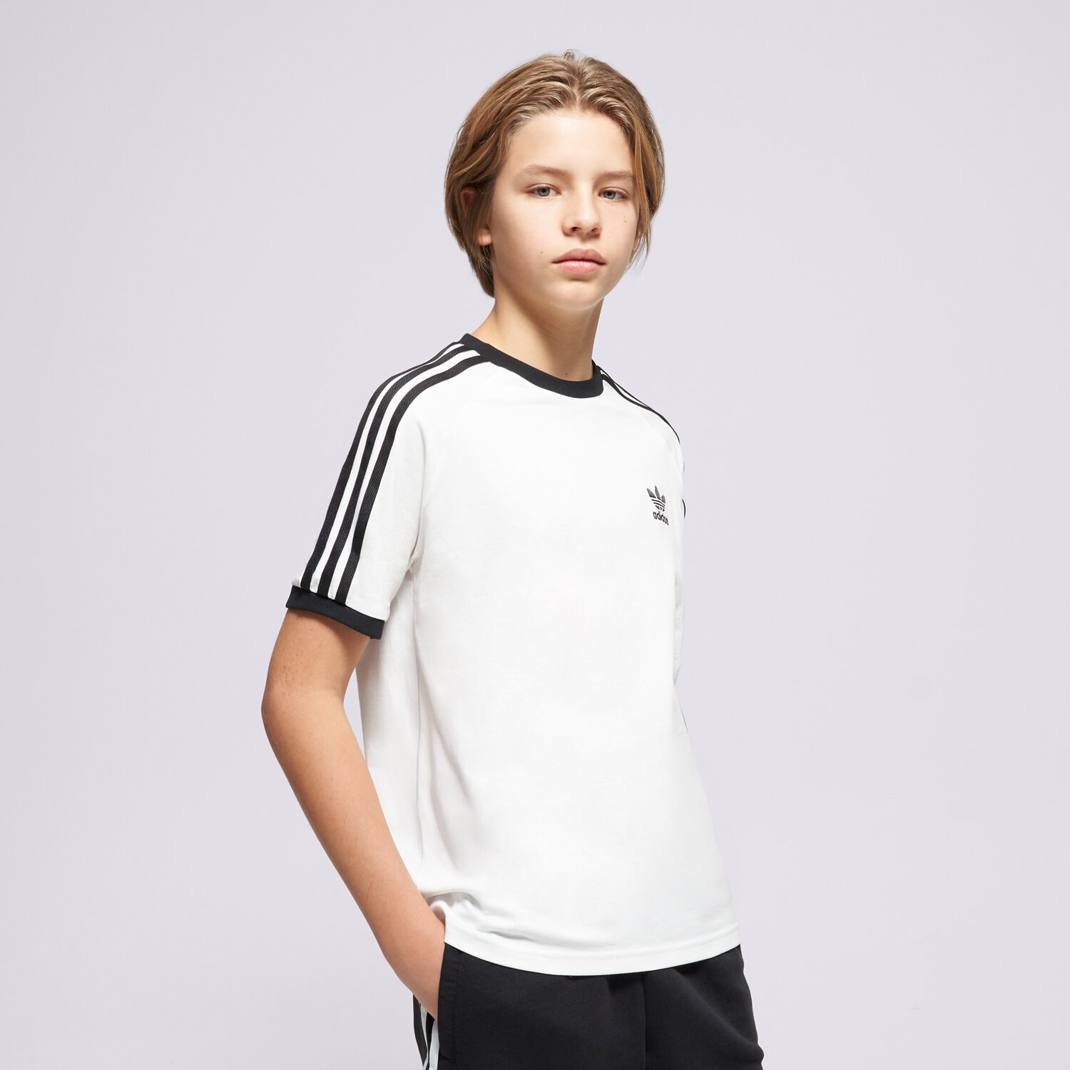 Kinder T-Shirt ADIDAS T-SHIRT 3STRIPES TEE JE0515 Weiß