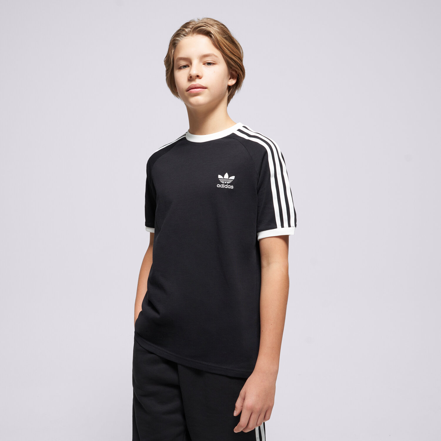 Kinder T-Shirt ADIDAS T-SHIRT 3STRIPES TEE IX7626 Schwarz