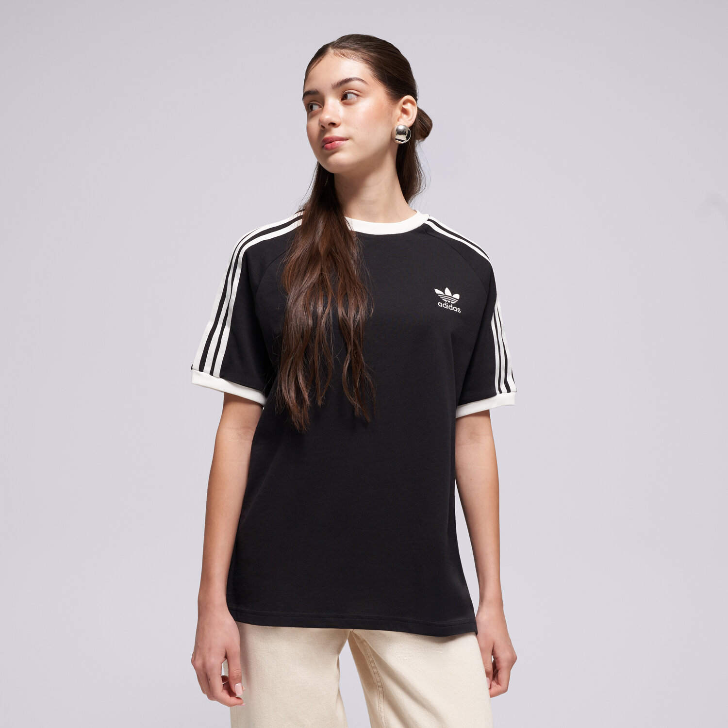 Kinder T-Shirt ADIDAS T-SHIRT 3STRIPES TEE IX7626 Schwarz