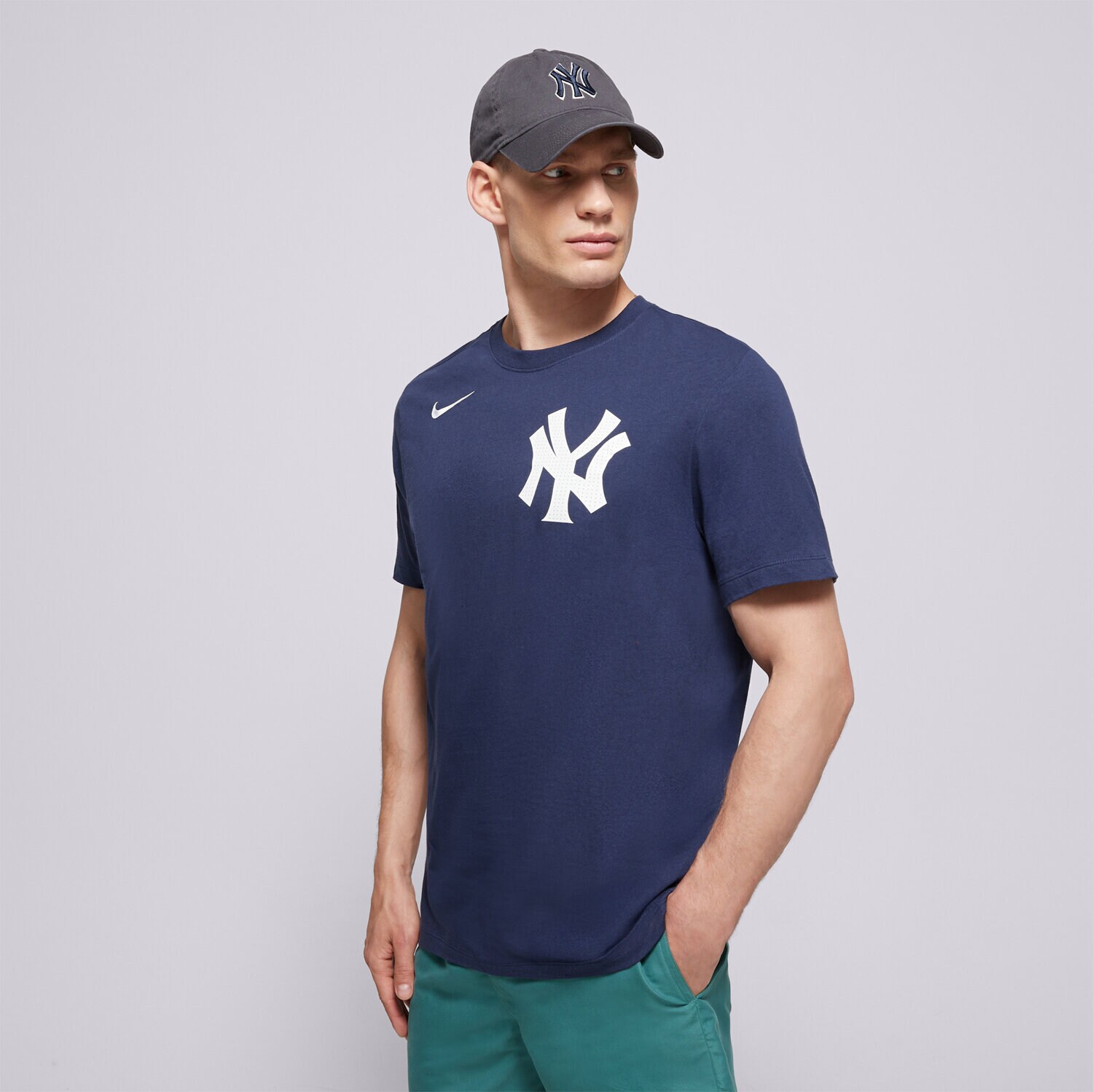 Herren T-Shirt NIKE T-SHIRT FUSE WORDMARK COTTON TEE NEW YORK YANKEES N199-44B-NK-0U5 Dunkelblau