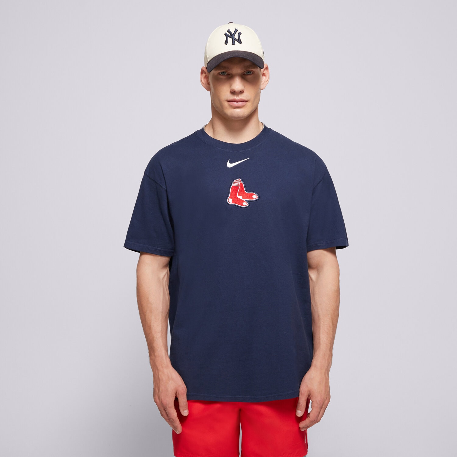 Herren T-Shirt NIKE T-SHIRT MLB MAX 90 TEE BOSTON RED SOX 01AY-44B-BQ-32K Dunkelblau