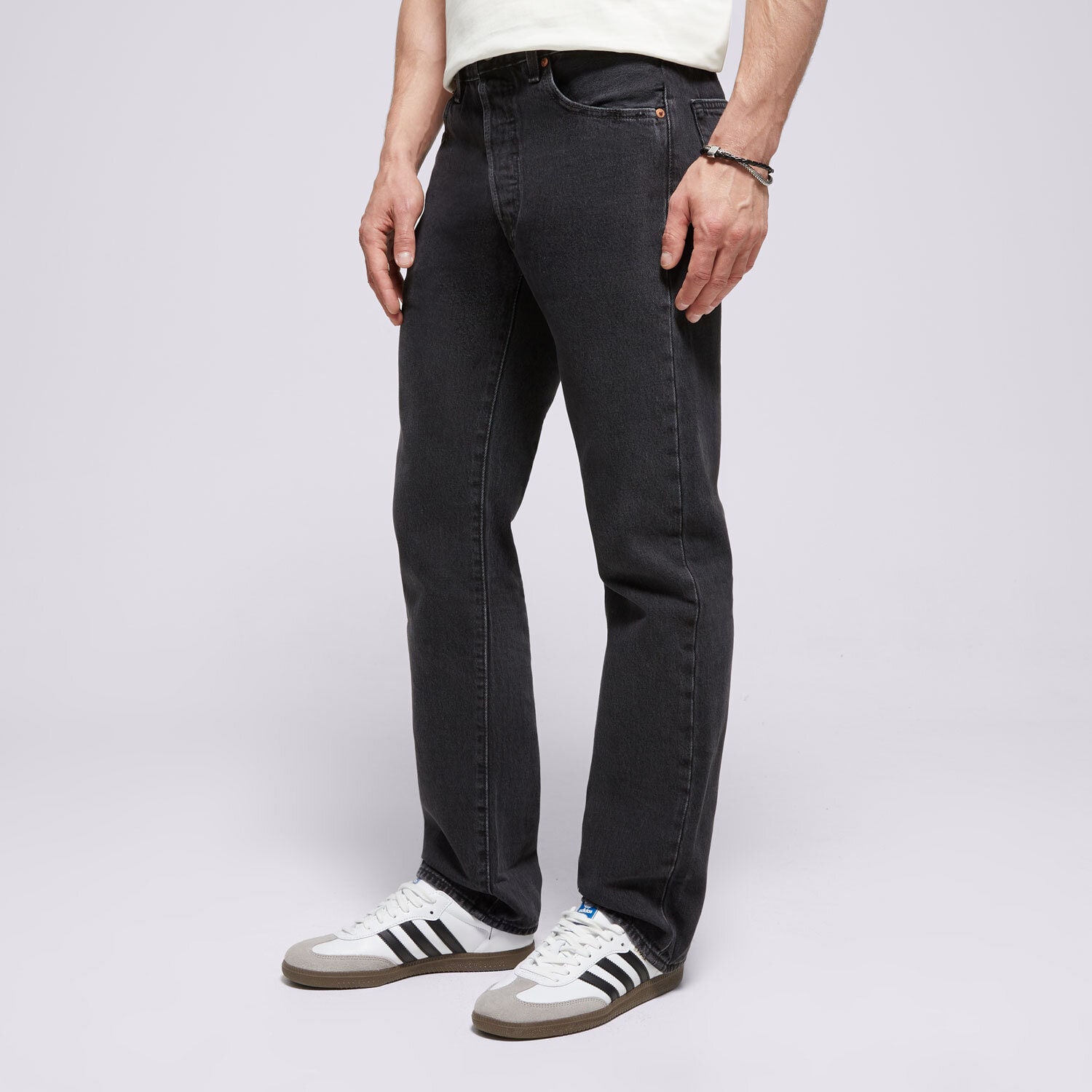 Herren Hosen LEVI'S HOSE 501® 93 STRAIGHT BLACKS 79830-0339 Schwarz