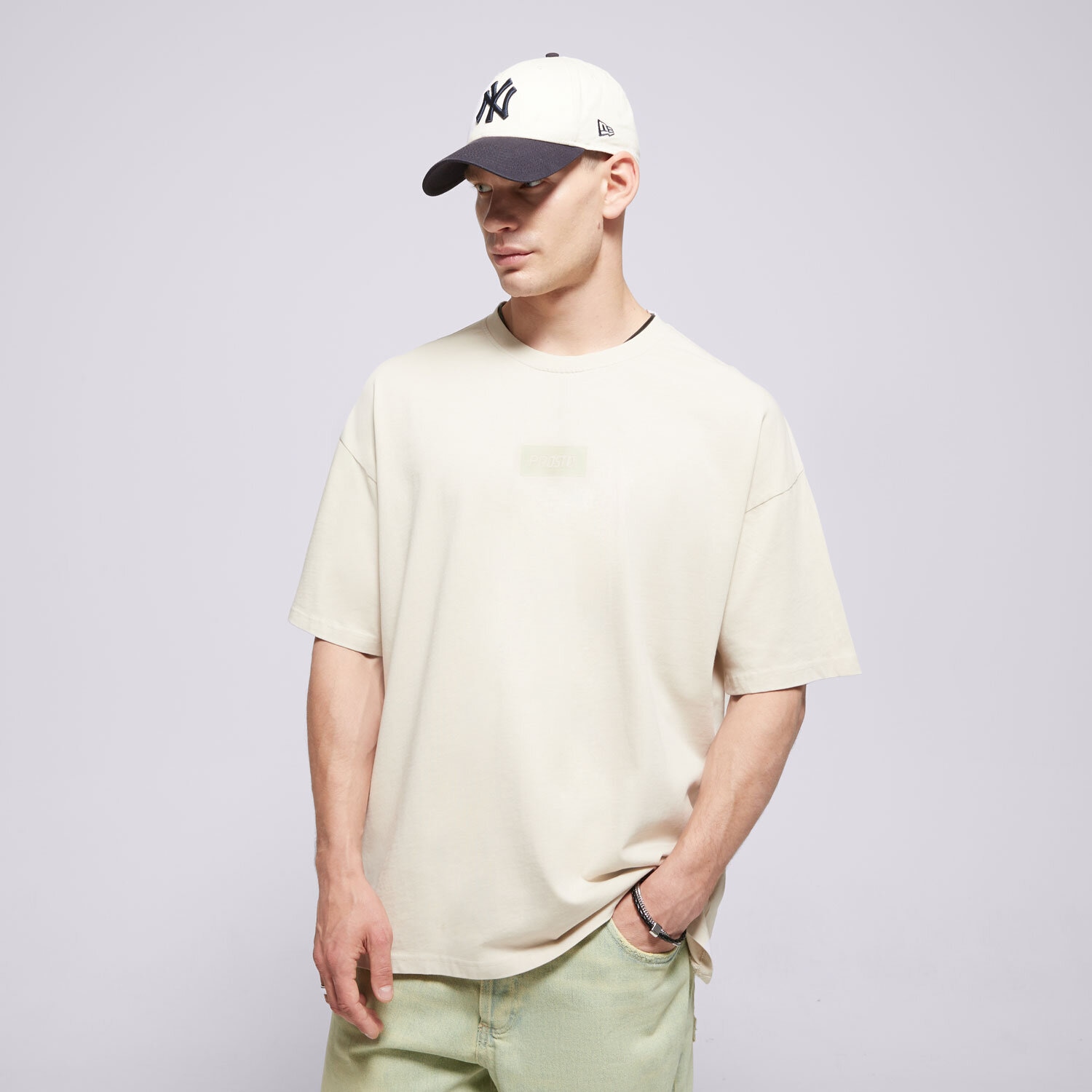 Herren T-Shirt PROSTO  T-SHIRT BOX 2.0 KL251MTEE1131 Beige