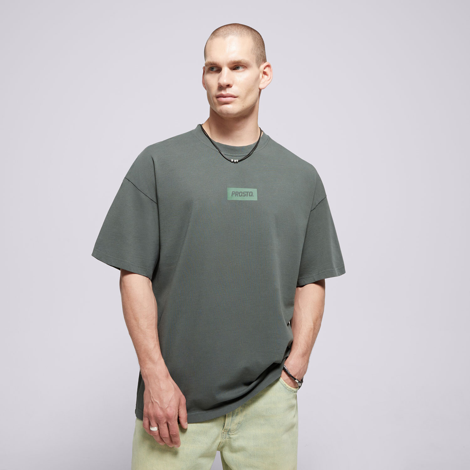 Herren T-Shirt PROSTO  T-SHIRT BOX 2.0 KL251MTEE1133 Grün