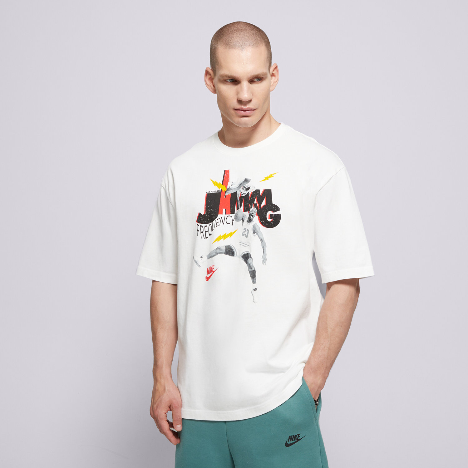 Herren T-Shirt JORDAN T-SHIRT M J BRAND JAM 85 SS CREW HJ2929-100 Weiß
