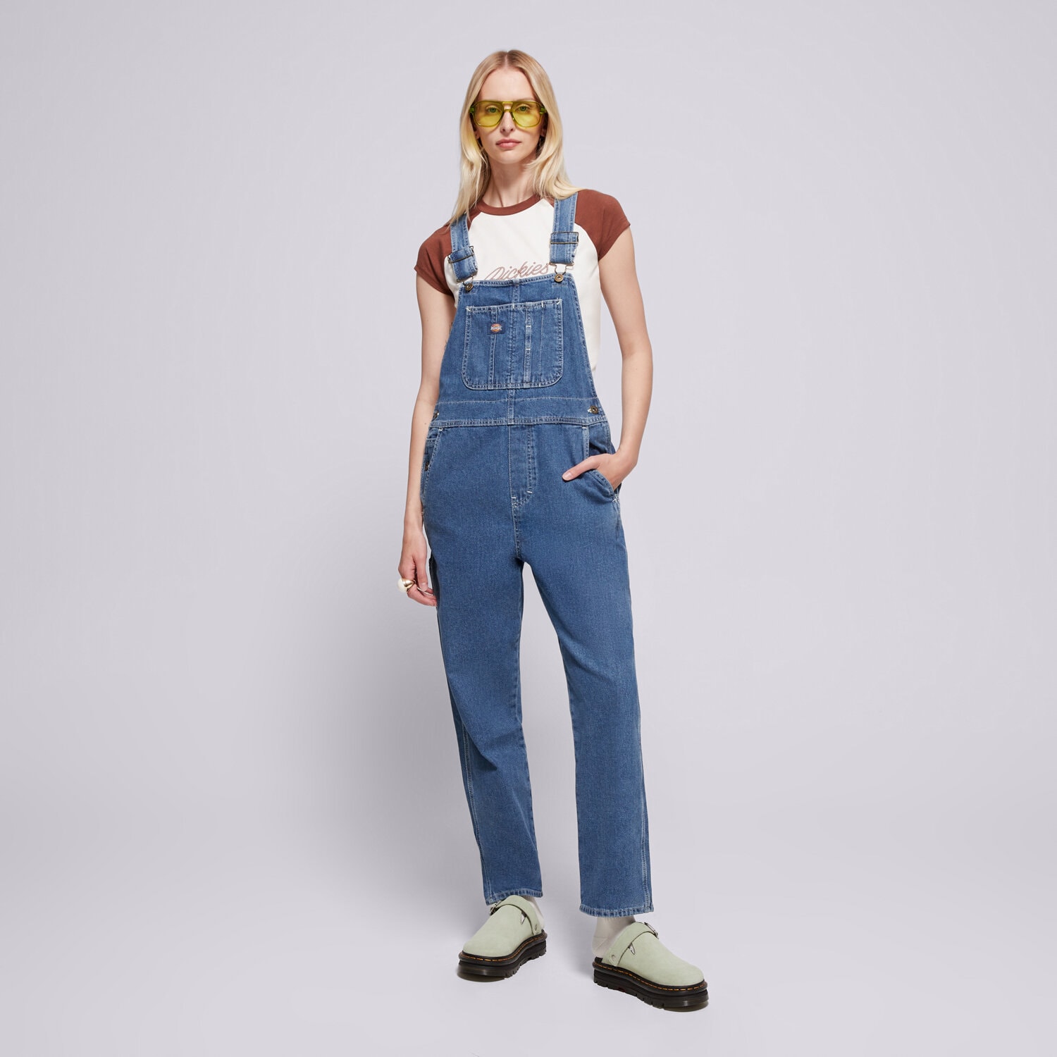 Damen Hosen DICKIES HOSE DICKIES CLASSIC DENIM BIB W DK0A4XYCCLB1 Blau