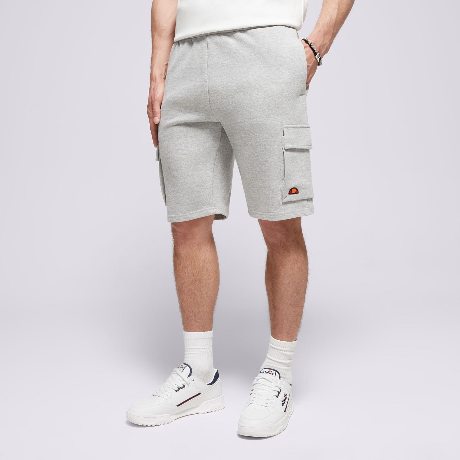 Herren Shorts ELLESSE SHORTS VIZZINI CARGO SHORTS GREY MRL SMG23453112 Grau