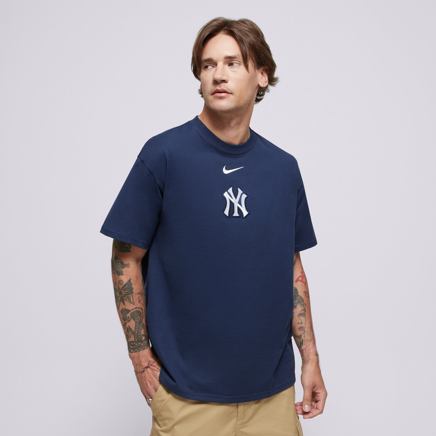Herren T-Shirt NIKE T-SHIRT MLB MAX 90 TEE NEW YORK YANKEES 01AY-44B-NK-32K Dunkelblau