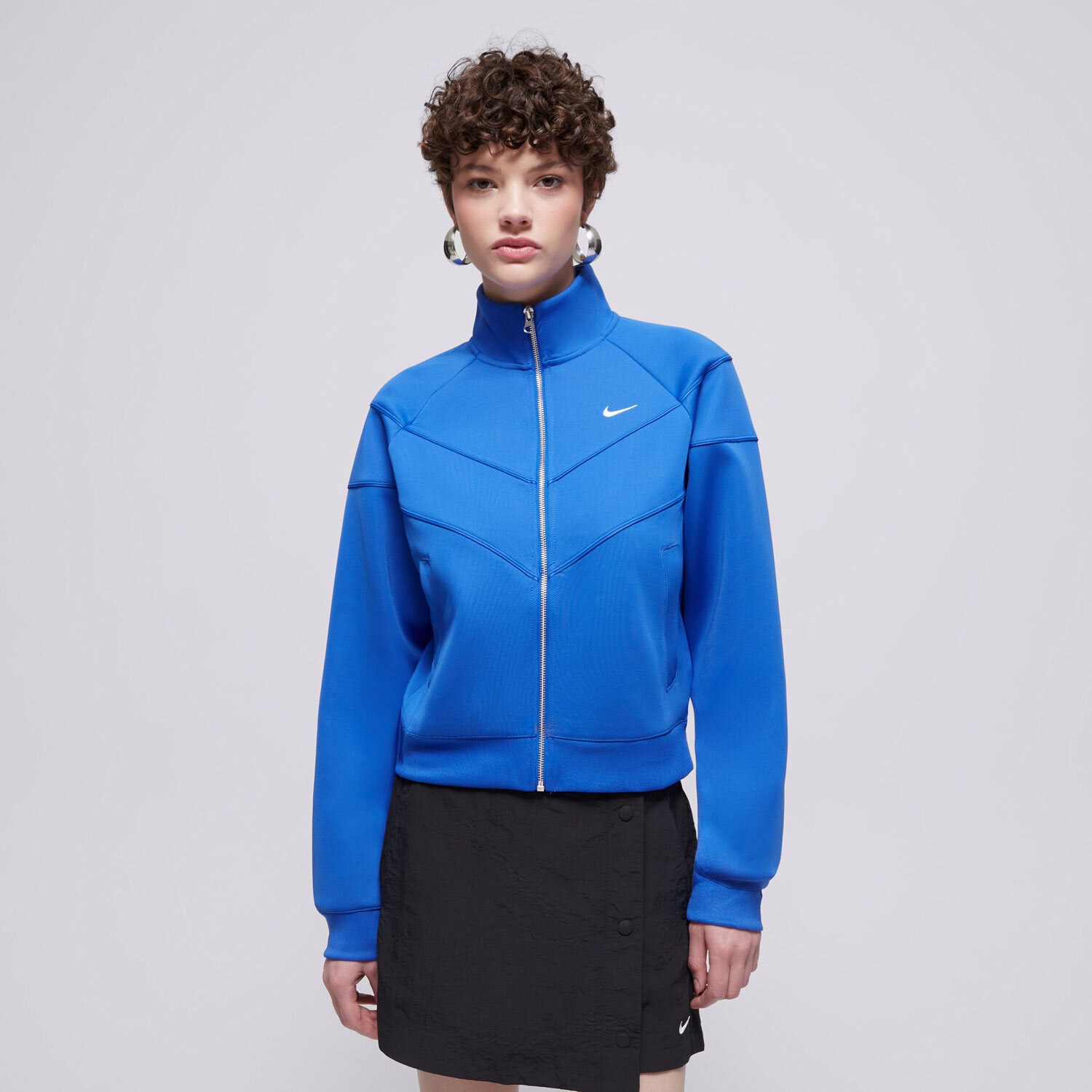 Damen NIKE SWEATSHIRT MIT REIßVERSCHLUSS   NSW NK WR POLY KNIT JKT HJ0975-405 Blau