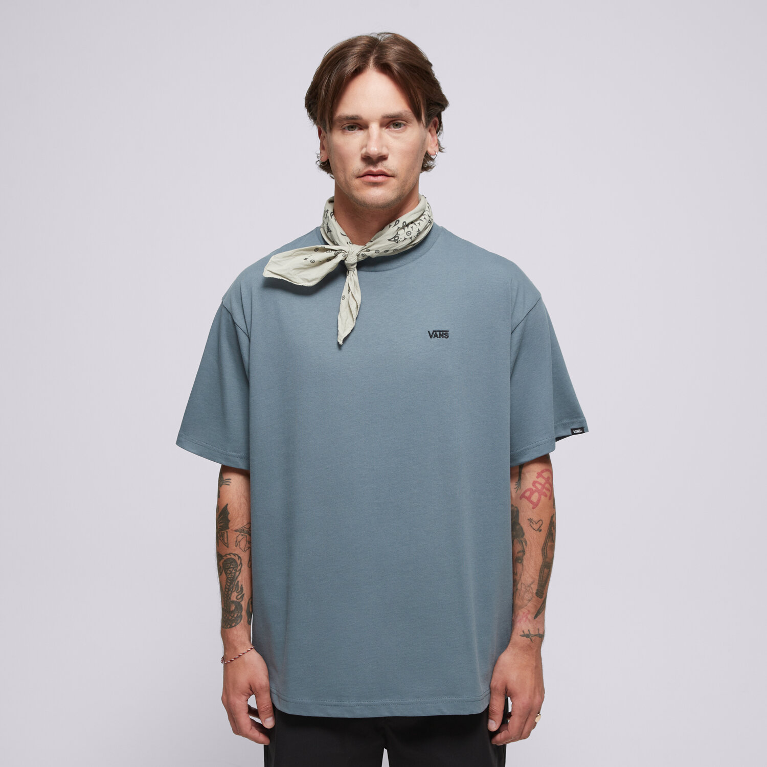 Herren T-Shirt VANS T-SHIRT LEFT CHEST II LOOSE SS VN000P1PRV21 Grau