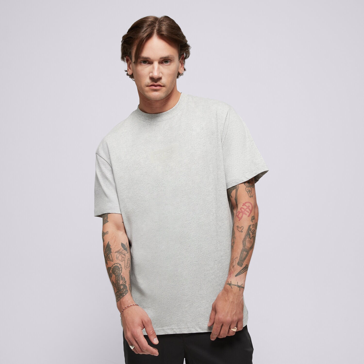 Herren T-Shirt PROSTO  T-SHIRT CLOSS GREY KL241MTEE1223 Grau