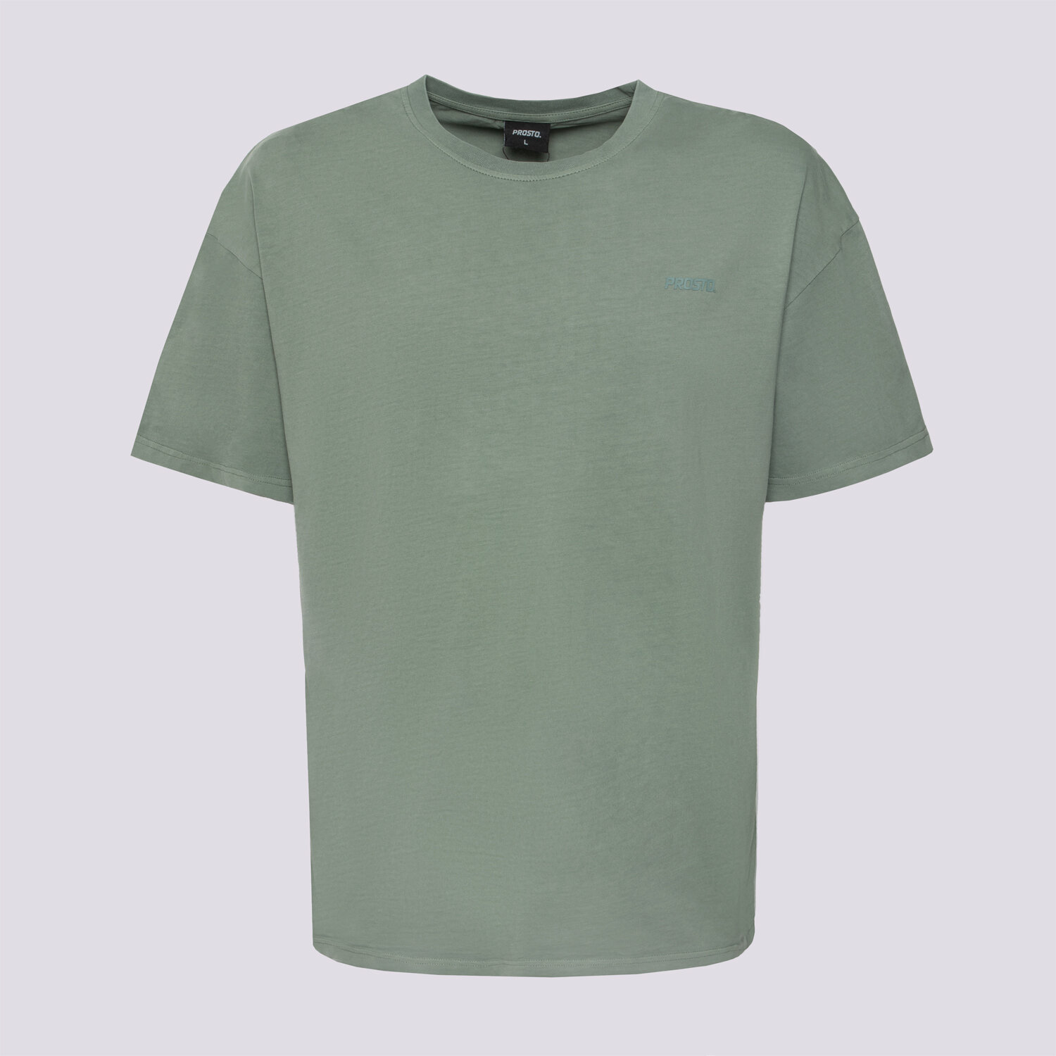 Herren T-Shirt PROSTO  T-SHIRT BLAC WASHED GREEN KL241MTEE123X Grün