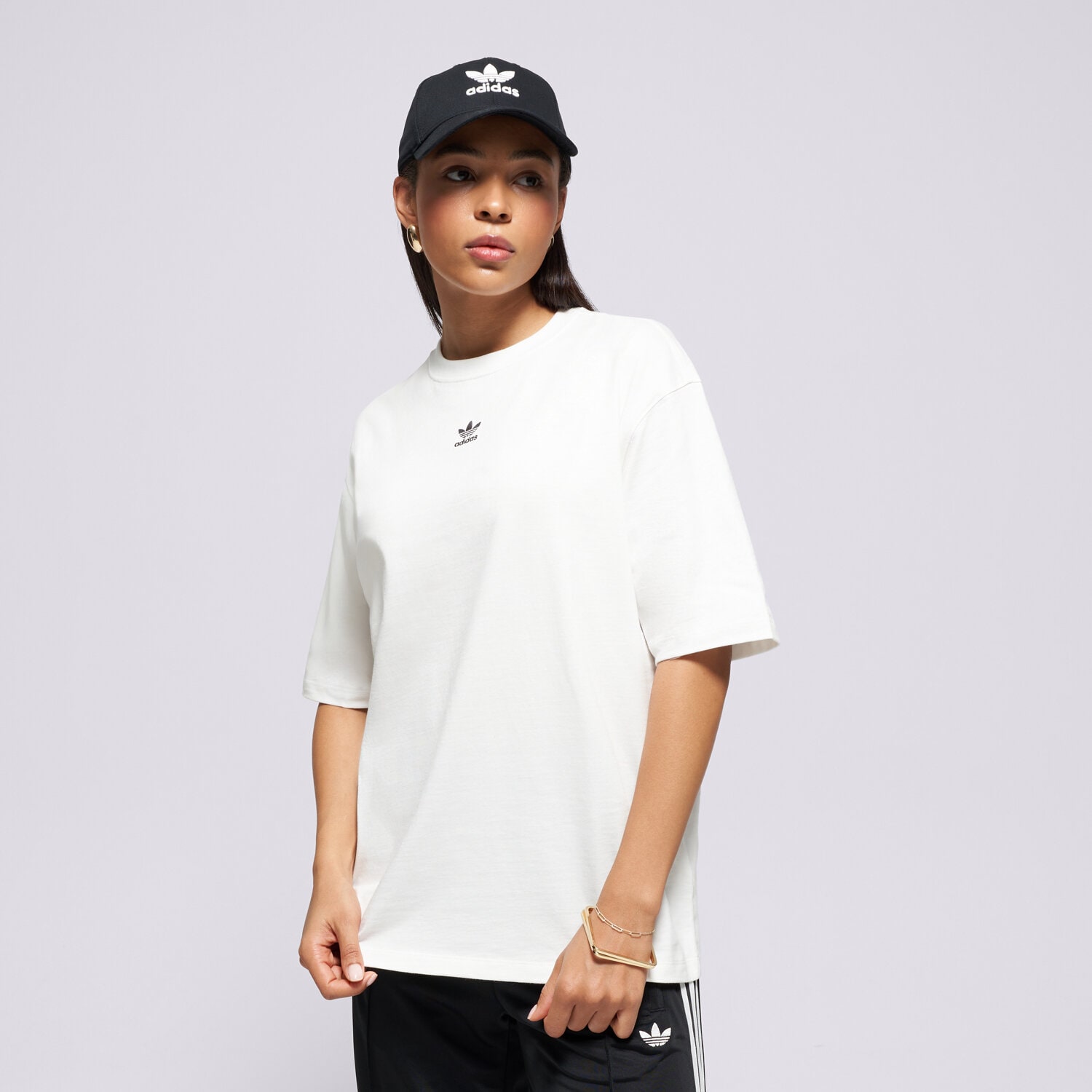 Damen T-Shirt ADIDAS T-SHIRT ESS BOYFR TEE JC8967 Weiß