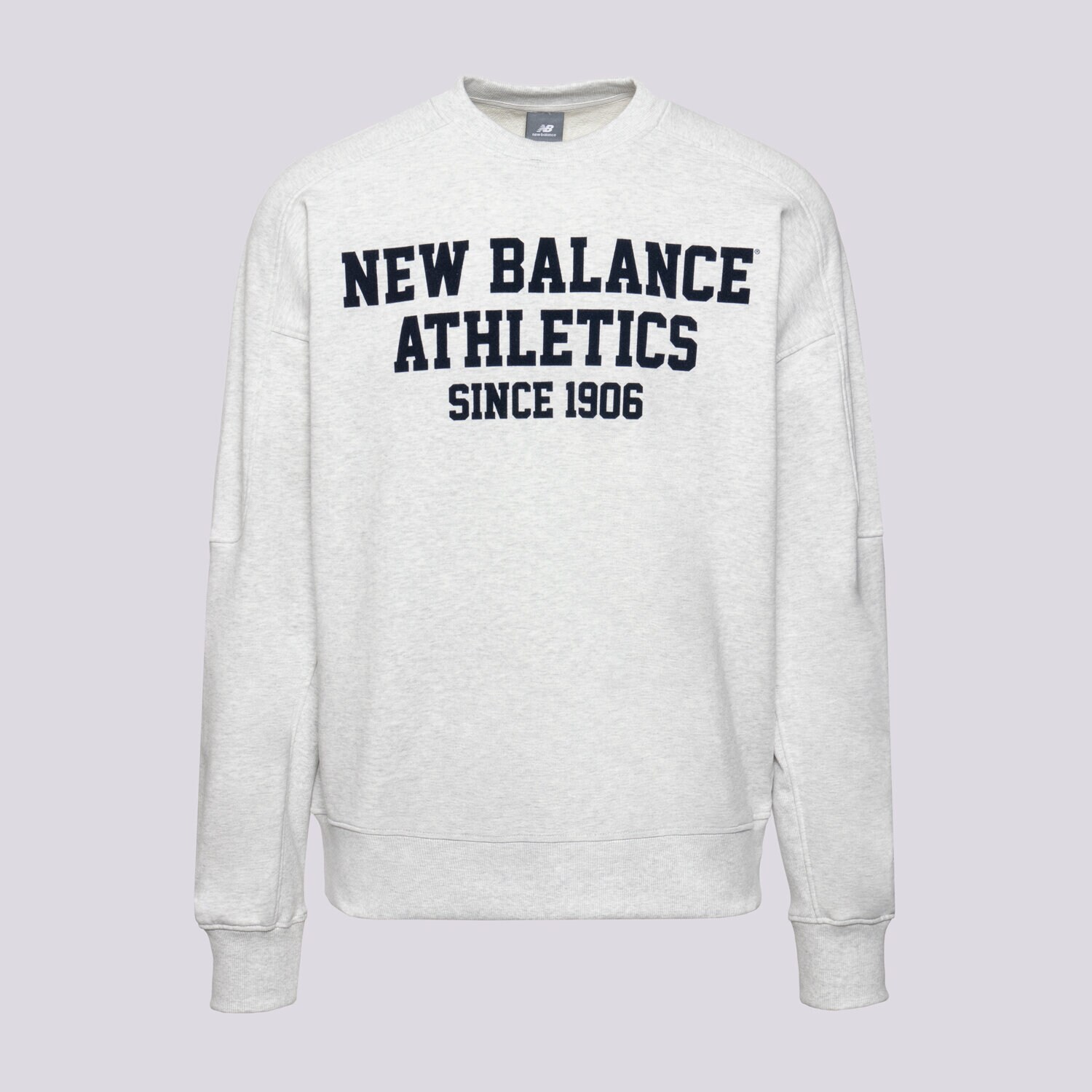 Herren NEW BALANCE SWEATSHIRT VARSITY FRENCH TERRY GRAPHIC CREW MT51521AHH Grau