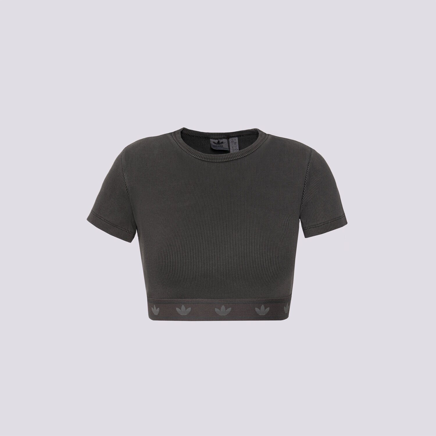 Damen T-Shirt ADIDAS T-SHIRT RIB SS TOP JD0041 Grau