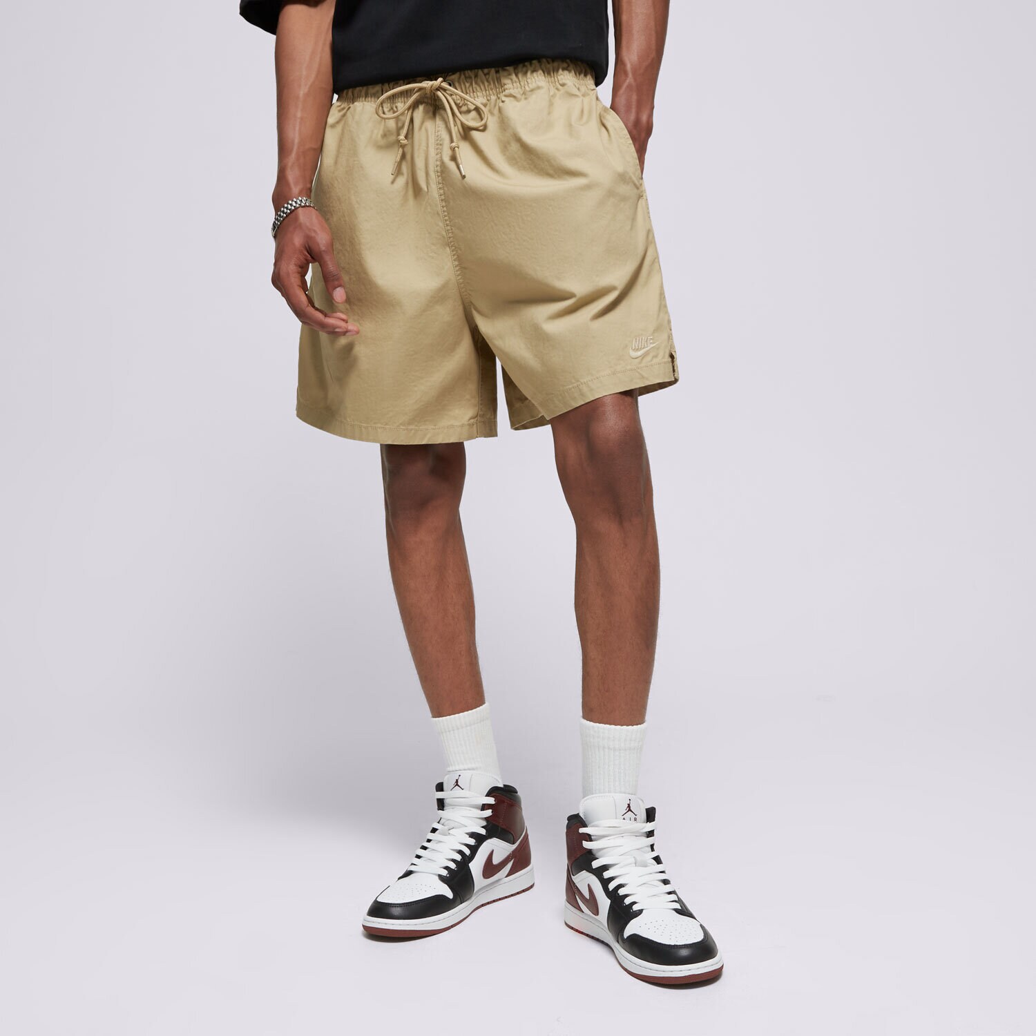 Herren Shorts NIKE SHORTS M NK CLUB FLOW WASH SHORT HJ1946-297 Beige