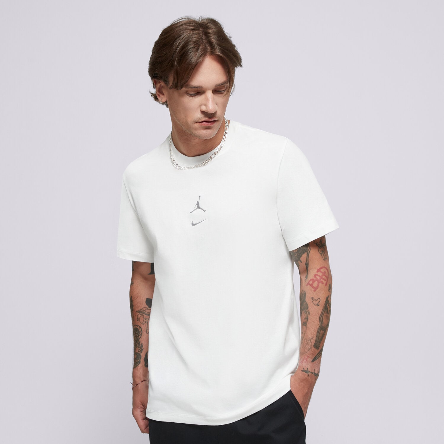 Herren T-Shirt JORDAN T-SHIRT M J MVP JUMPMAN SS CREW IB7522-100 Weiß