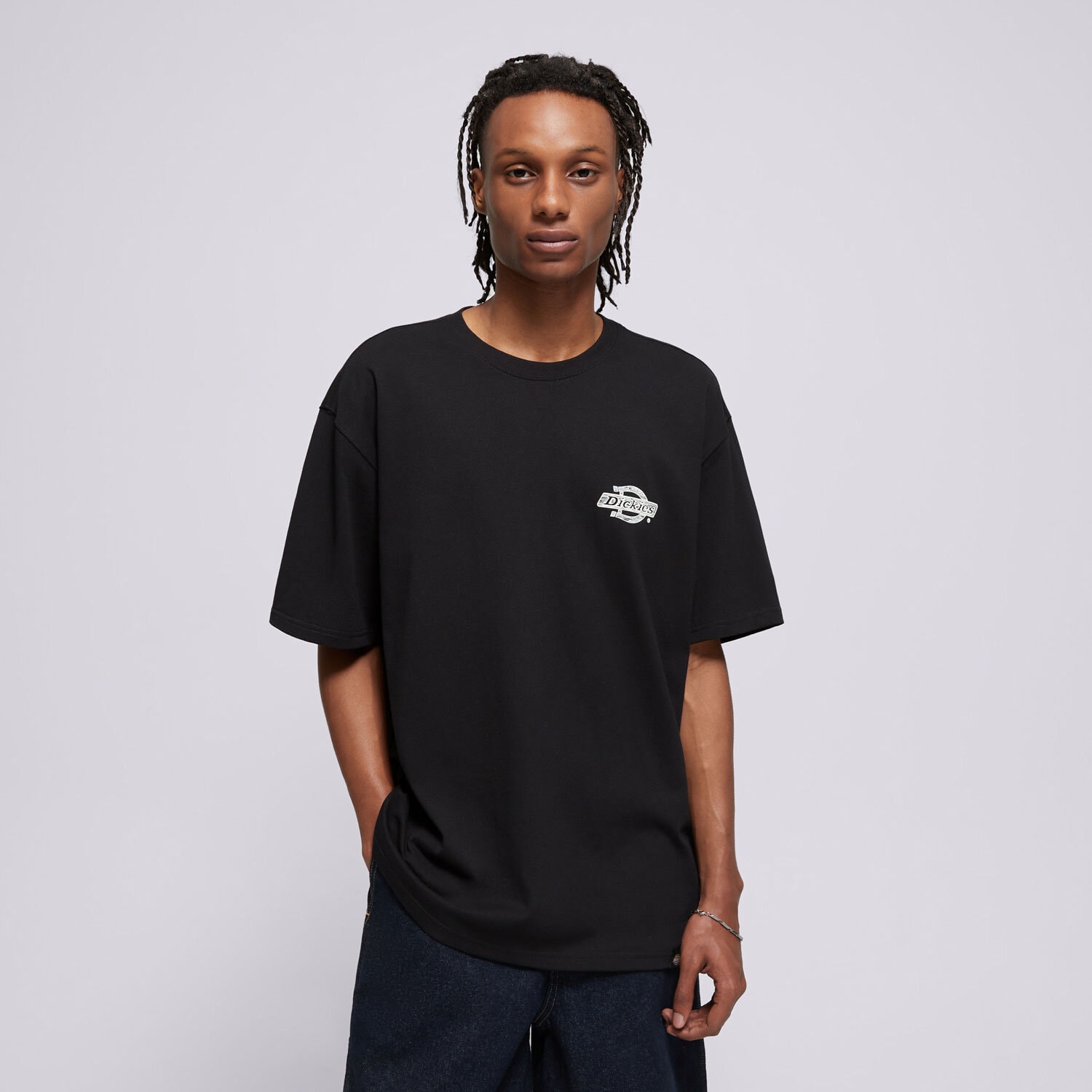 Herren T-Shirt DICKIES T-SHIRT WOOD LOGO TEE DK0A4ZATBLK1 Schwarz