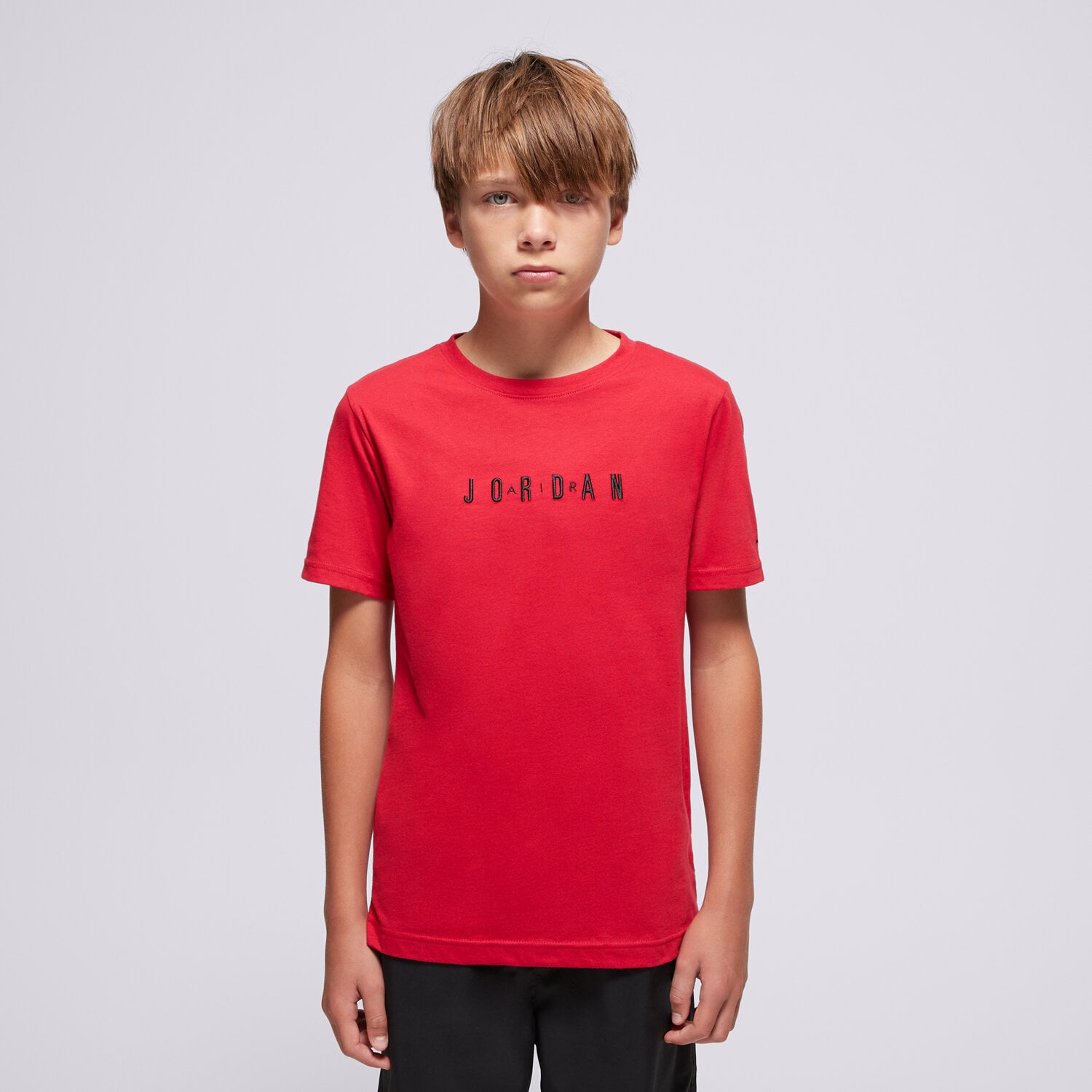 Kinder T-Shirt JORDAN T-SHIRT JDB MJ WORDMARK EMB CREW BOY 95D634-R78 Rot