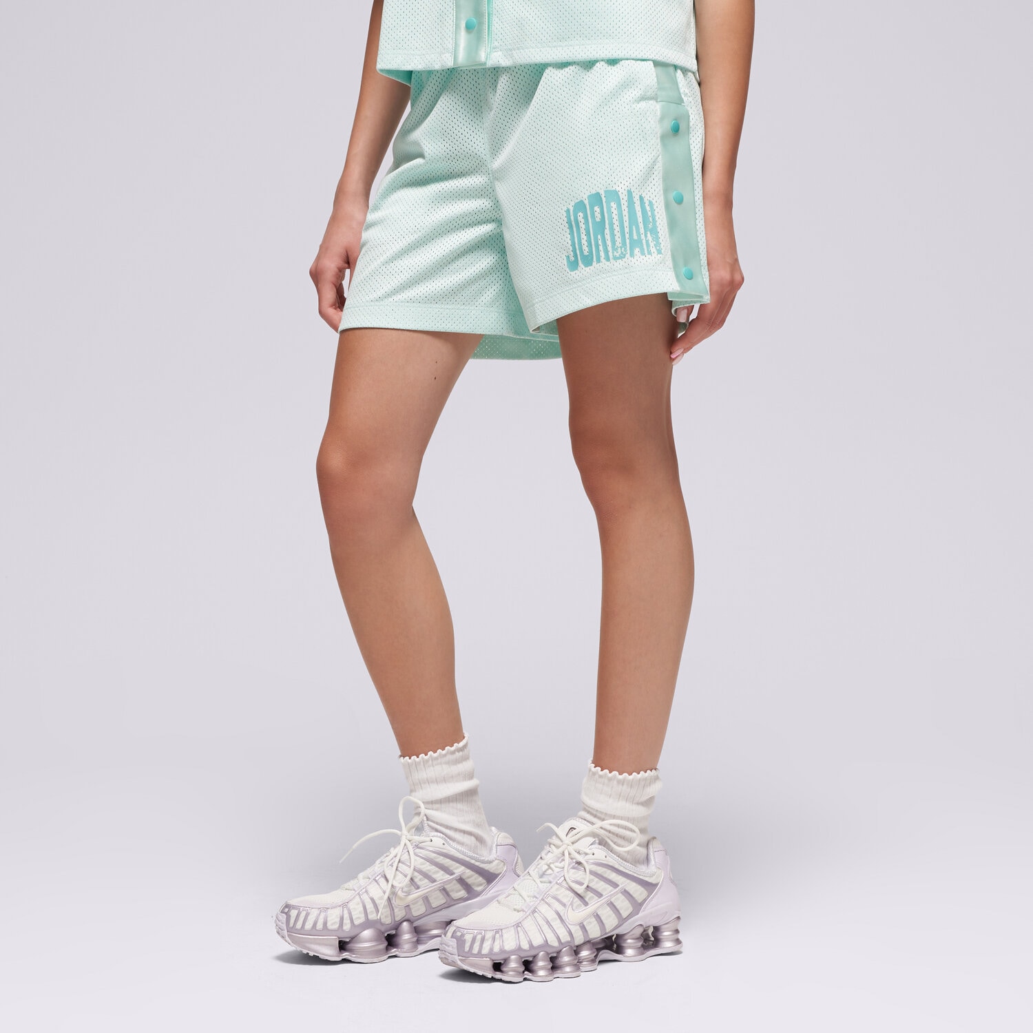 Kinder JORDAN SHORTS JDG JM TRAINING MESH SHORT GIRL 45D981-U4A Grün