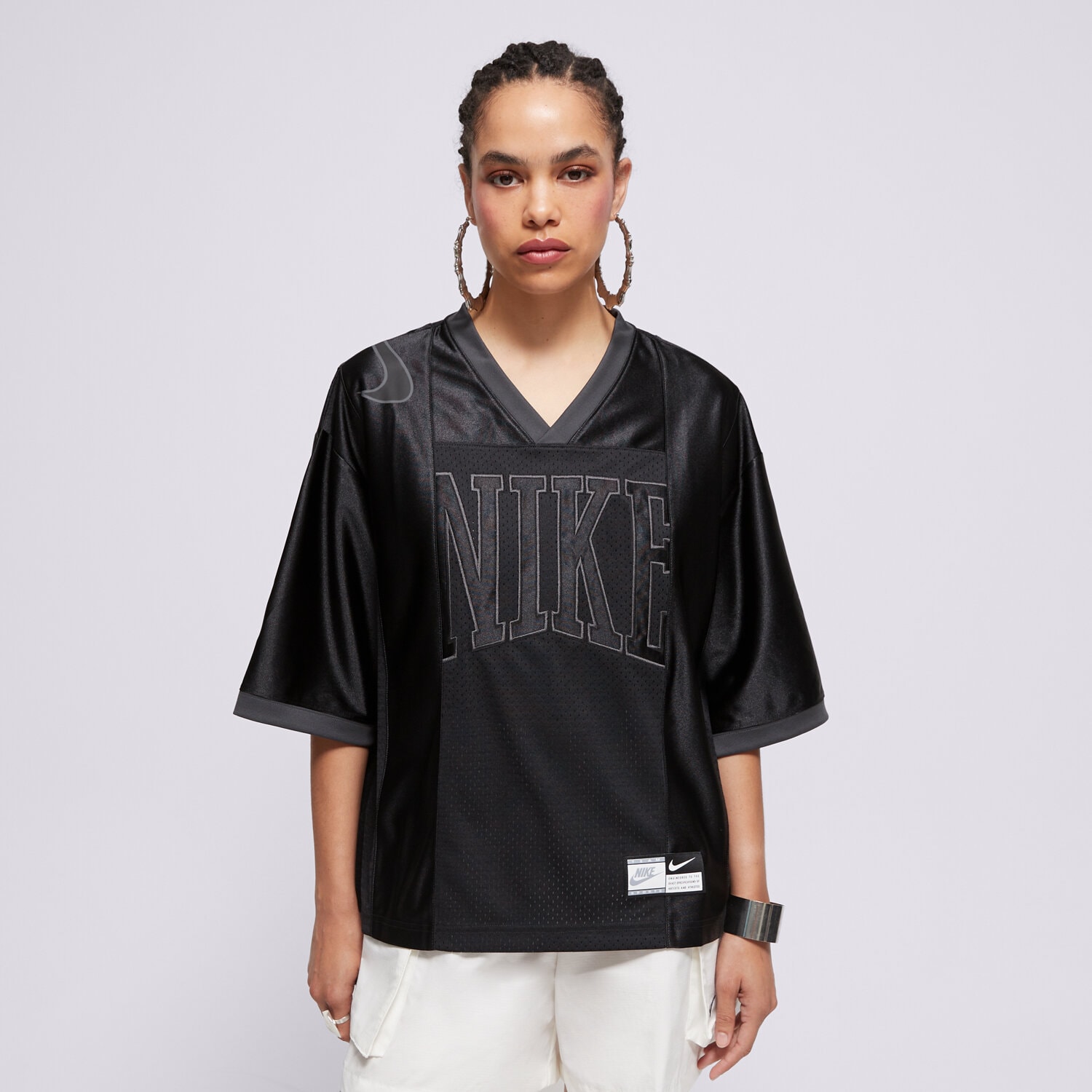 Damen T-Shirt NIKE T-SHIRT W NSW STREET SS GX JRSY TOP HJ0280-010 Schwarz