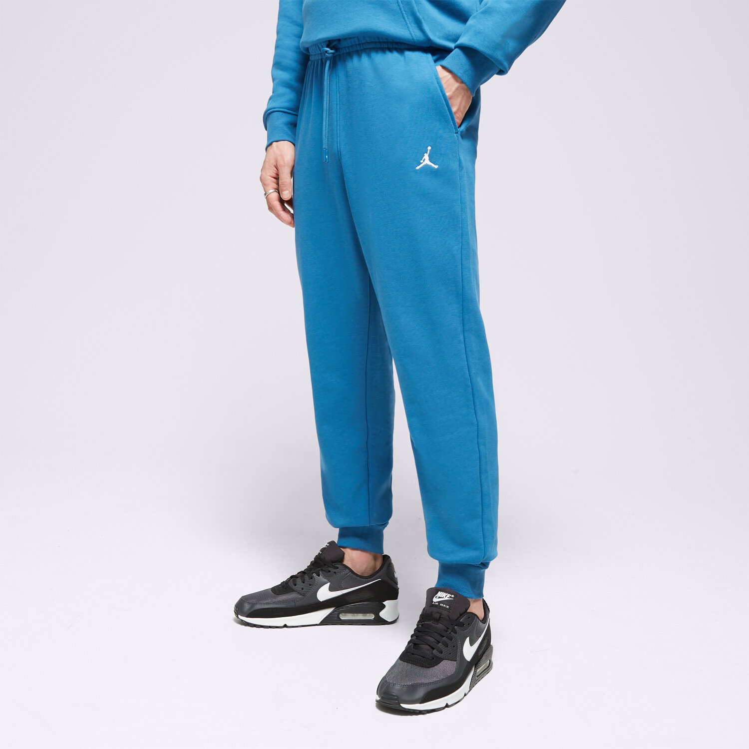 Herren Hosen HOSE M JORDAN ESS FLC PANT LB FQ7761-457 Blau