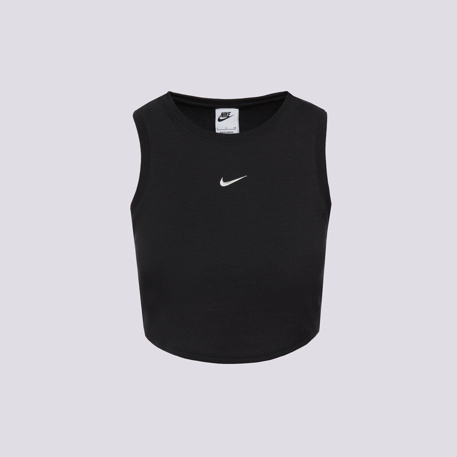 Damen T-Shirt NIKE T-SHIRT W NSW ESSNTL RIB CRP TANK FB8279-010 Schwarz