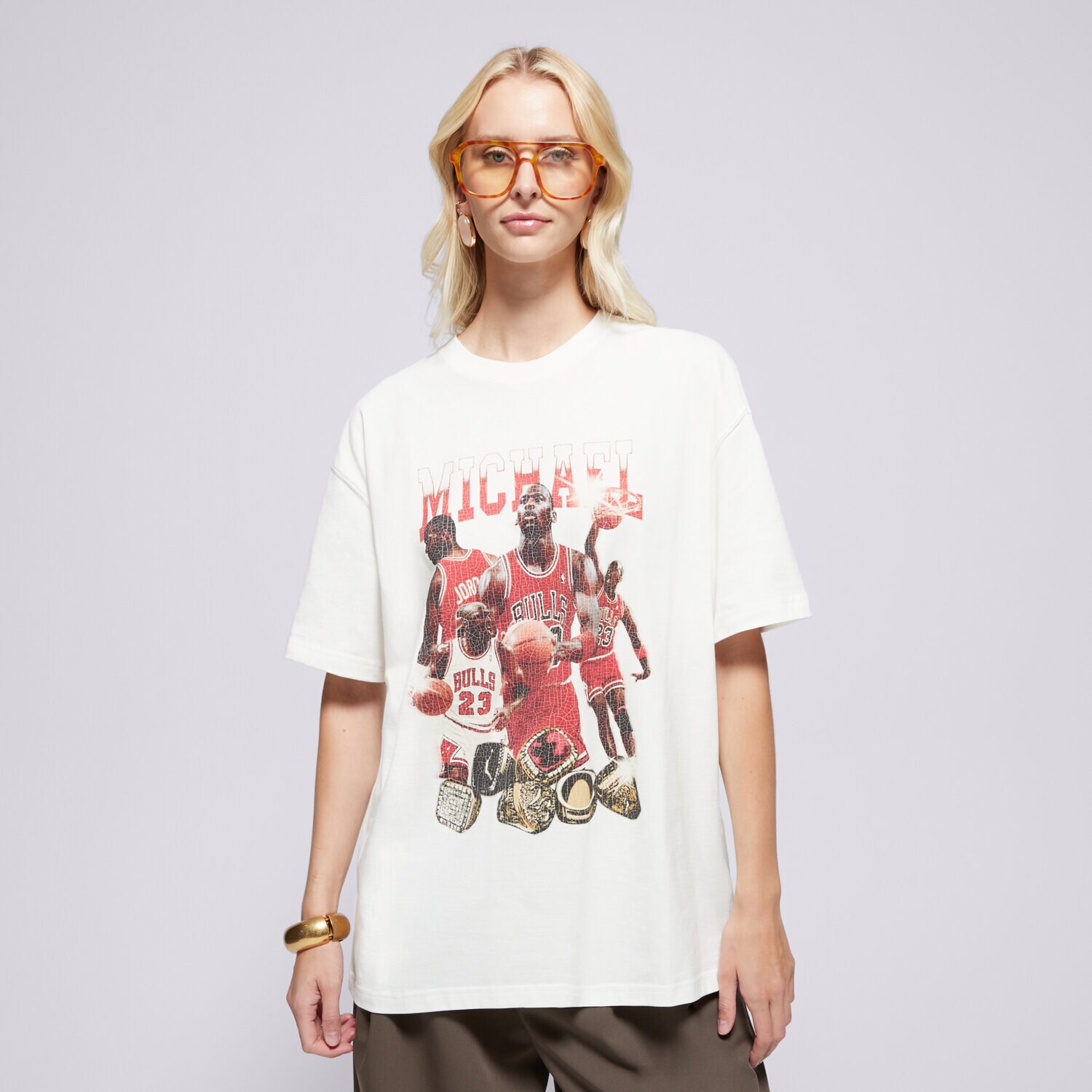 Damen T-Shirt JORDAN T-SHIRT W J SS OS GFX TEE MIXTAPE HJ0190-133 creme