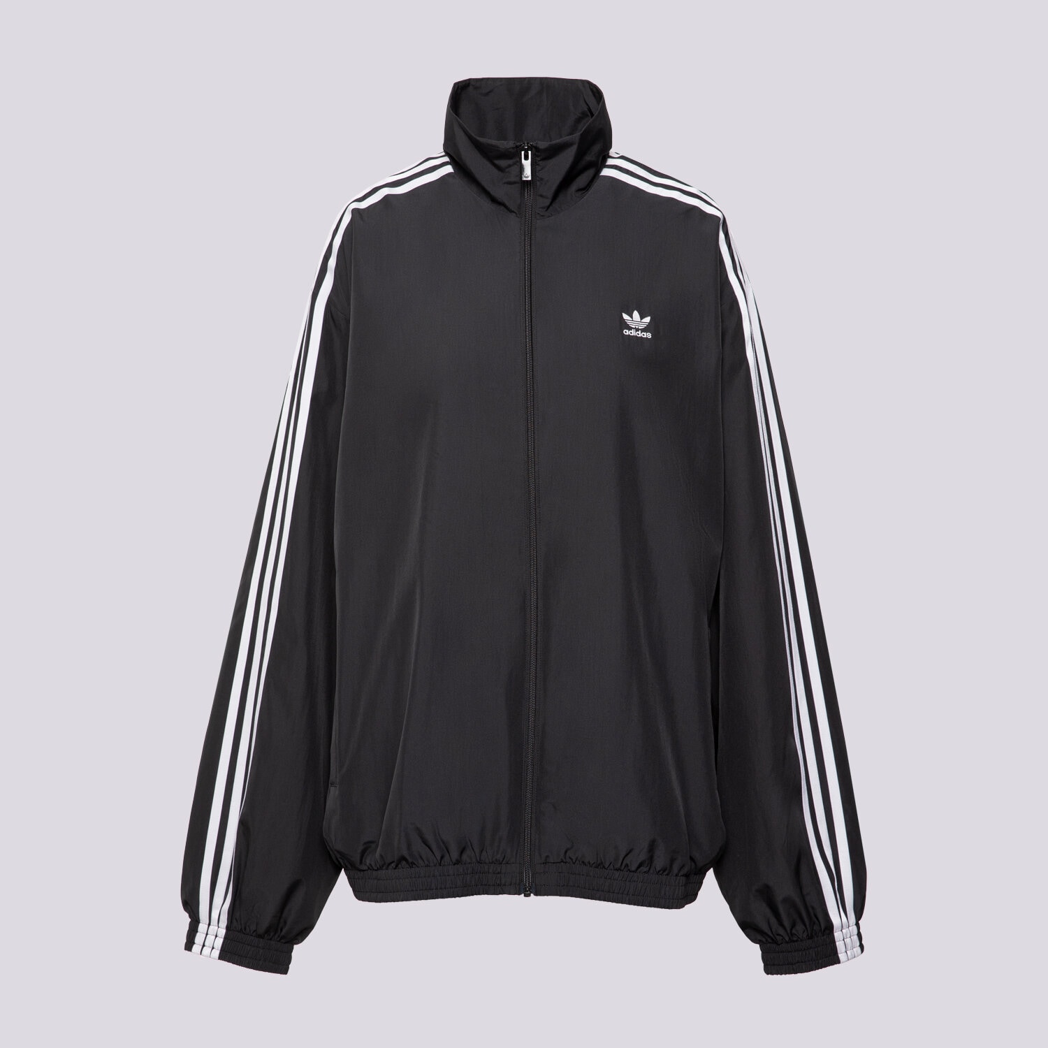 Damen ADIDAS SWEATSHIRT MIT REIßVERSCHLUSS FB OS TT JD3392 Schwarz