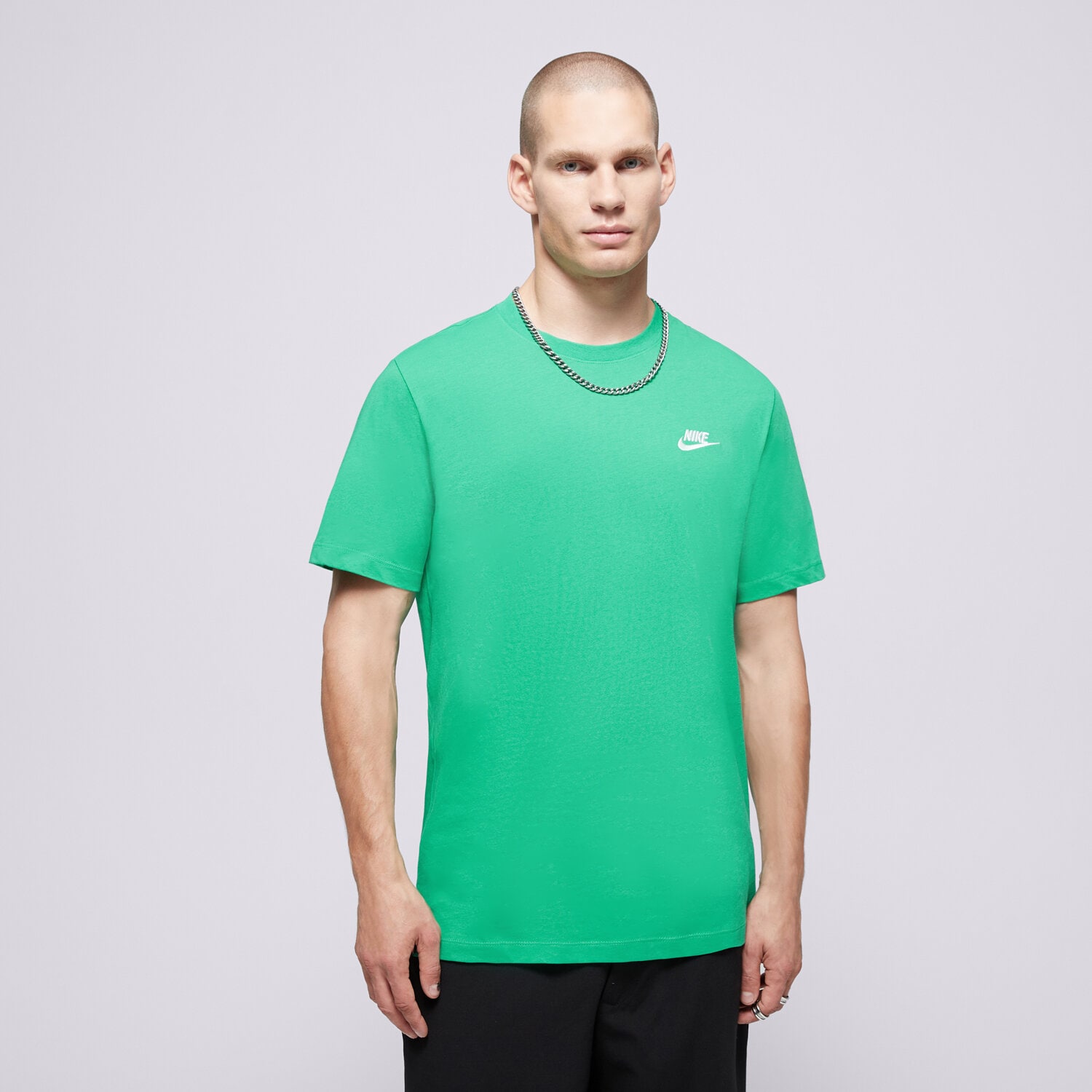 Herren T-Shirt NIKE T-SHIRT SPORTSWEAR CLUB AR4997-324 Grün