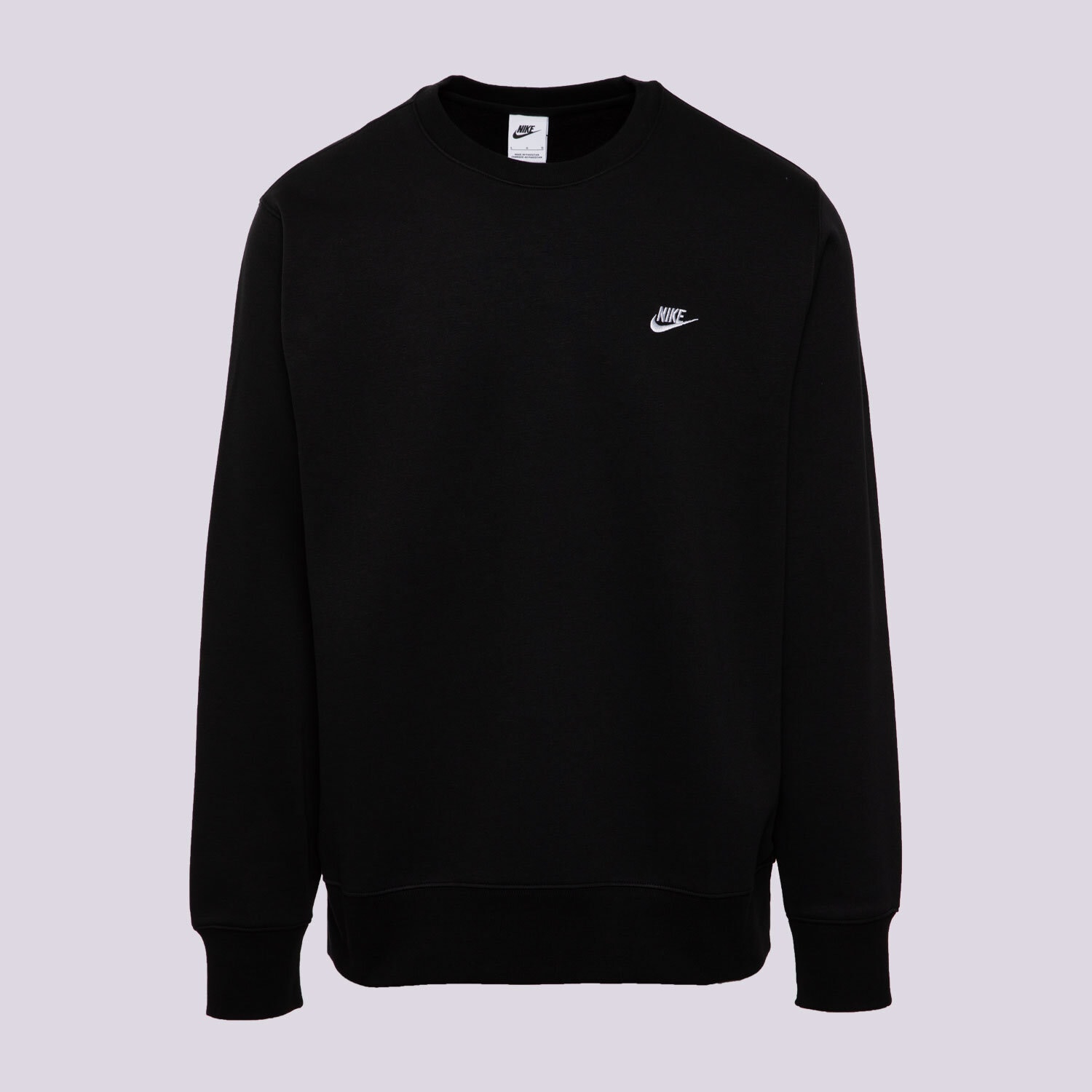 Herren NIKE SWEATSHIRT M NK CLUB BB CREW FN3886-010 Schwarz