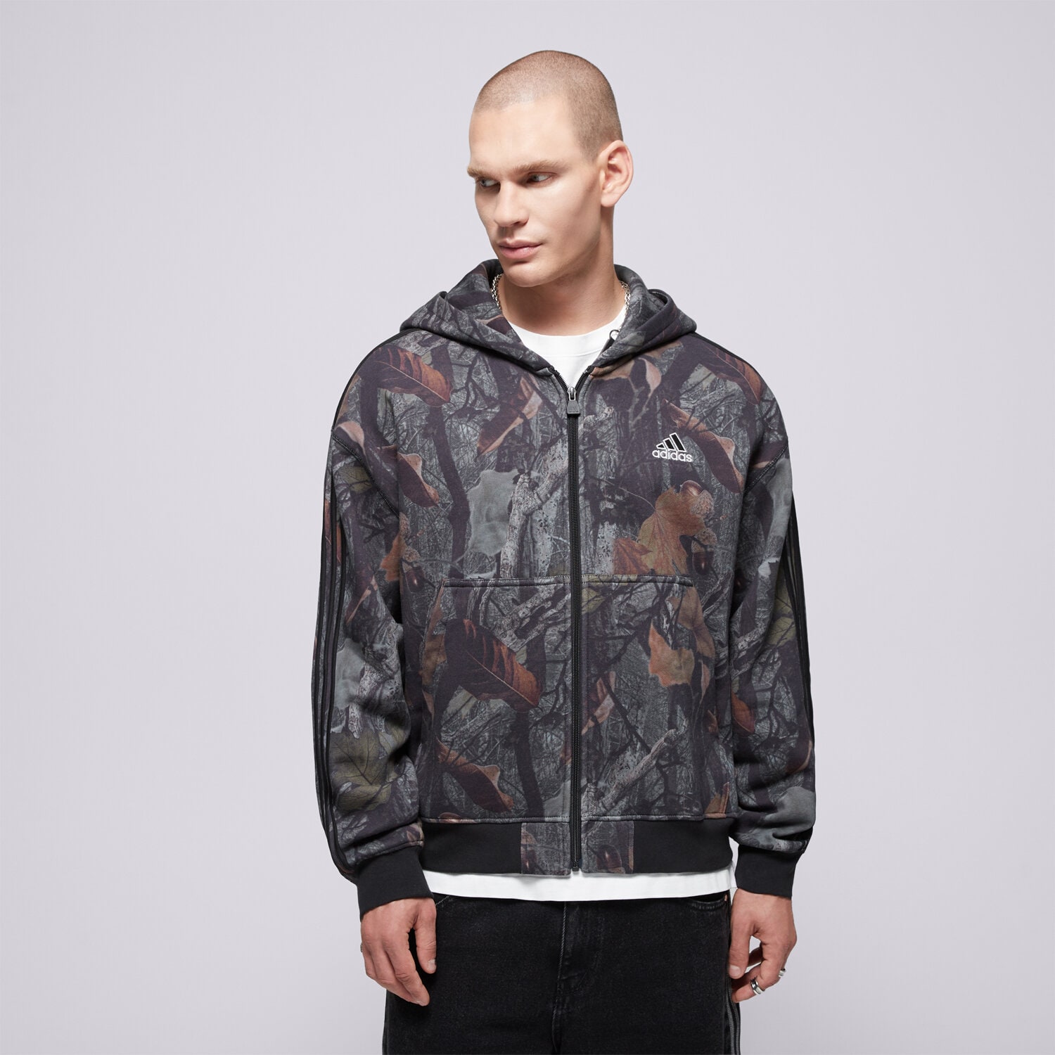 Herren ADIDAS  SWEATSHIRT MIT REIßVERSCHLUSS CAMO FZ JY2775 Multicolor
