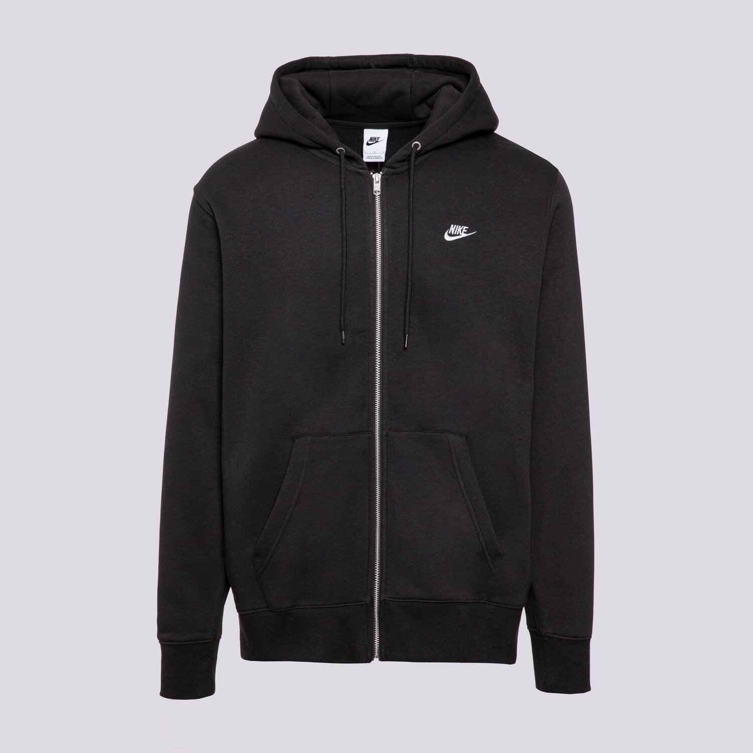 Herren NIKE SWEATSHIRT MIT REIßVERSCHLUSS   M NK CLUB BB FZ HOODIE FN3861-010 Schwarz