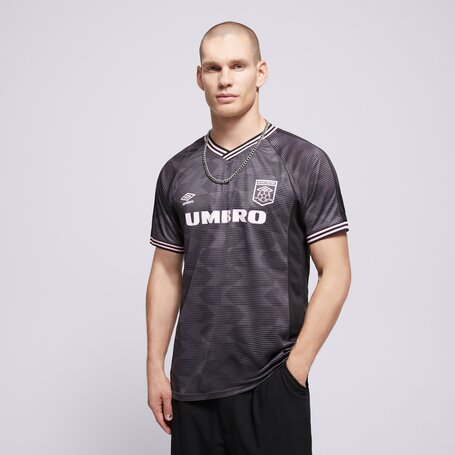 Umbro Damen Kurzarm Jersey – Sublimiertes Retro Design, Button Front