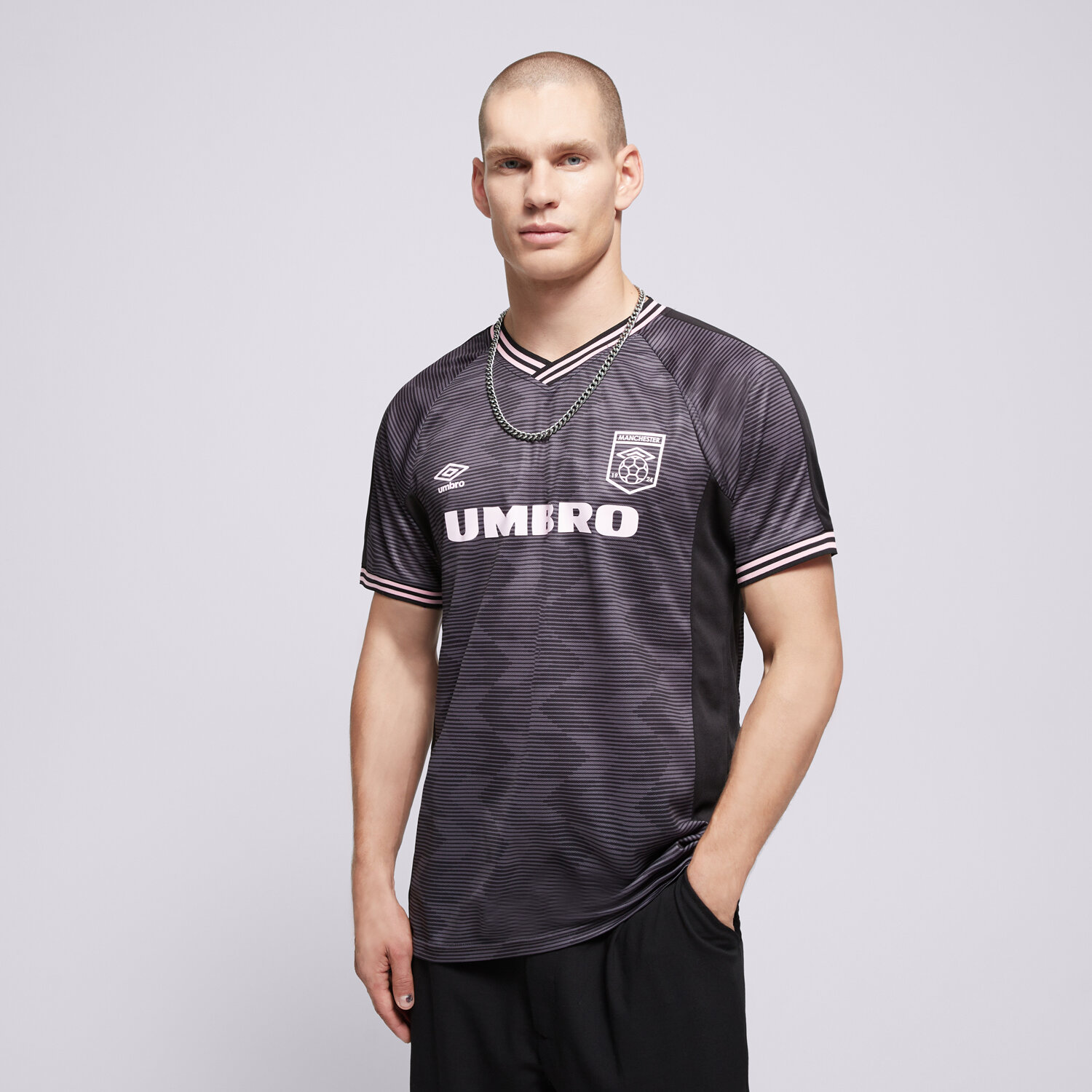 Herren T-Shirt UMBRO T-SHIRT FOOTBALL JERSEY UL125TSM83001 Schwarz