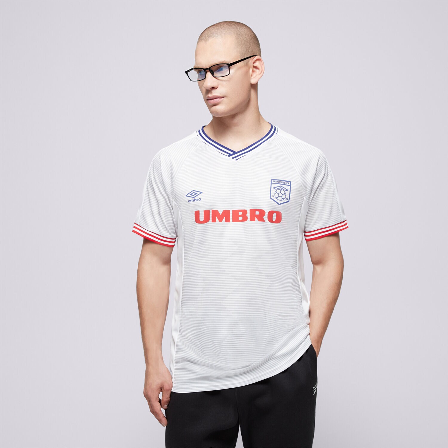 Herren T-Shirt UMBRO T-SHIRT FOOTBALL JERSEY UL125TSM83002 Weiß