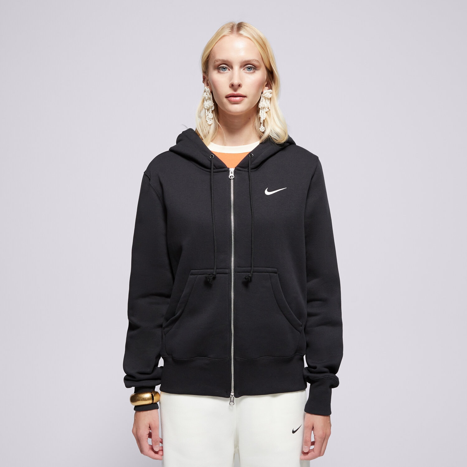 Damen NIKE SWEATSHIRT MIT REIßVERSCHLUSS   Z KAPTUREM W NSW PHNX F HJ0995-010 Schwarz