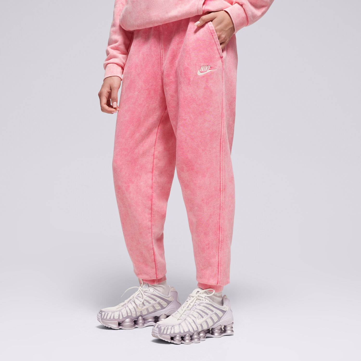Kinder Hosen NIKE HOSE K NSW WASH CLUB FLC JGGR FT GIRL IH2376-684 Rosa