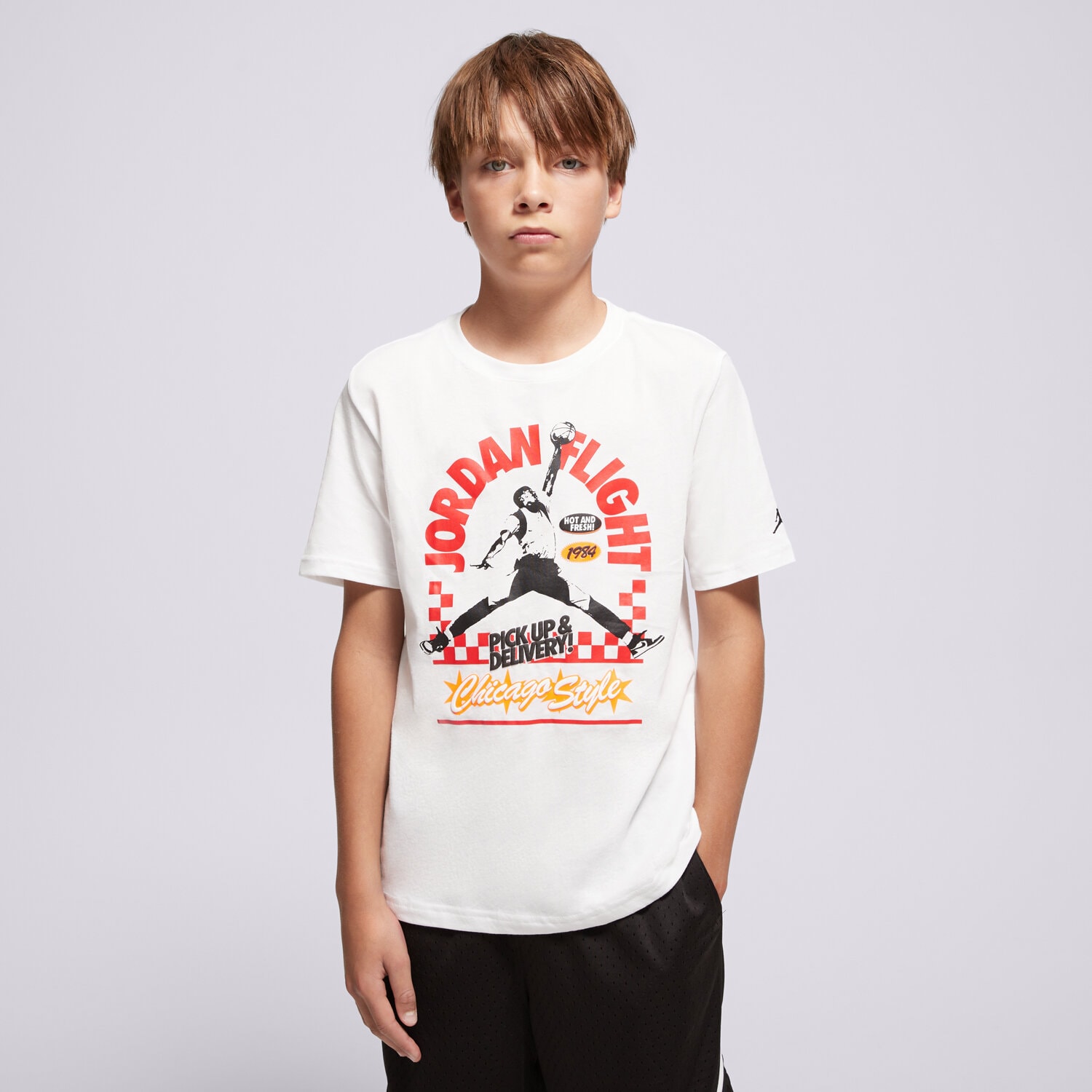Kinder T-Shirt JORDAN T-SHIRT JDB MJP SHOP TEE SS-TEE BOY 95F156-001 Weiß