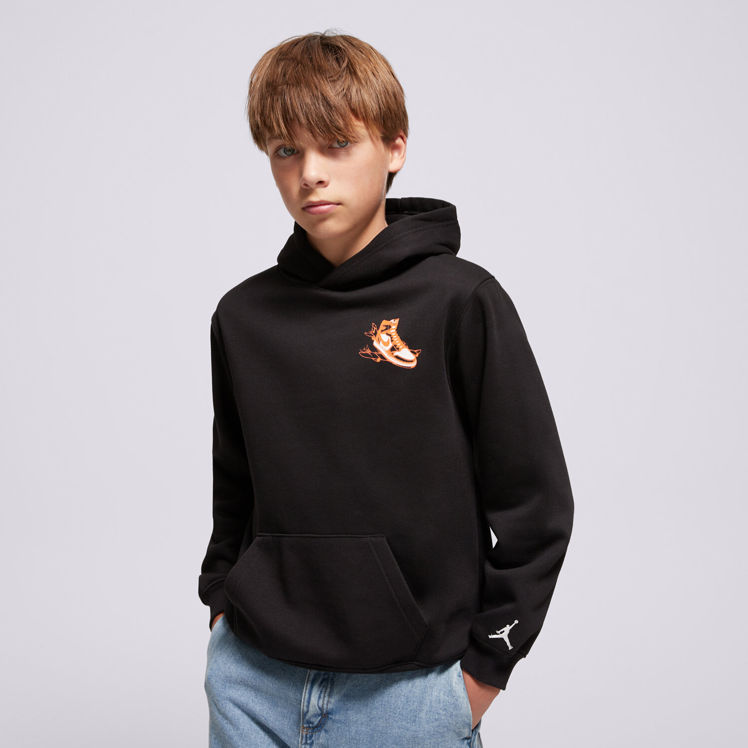Kinder JORDAN HOODIE JDB AIR JORDAN HAS LANDED PO BOY 95F281-023 Schwarz